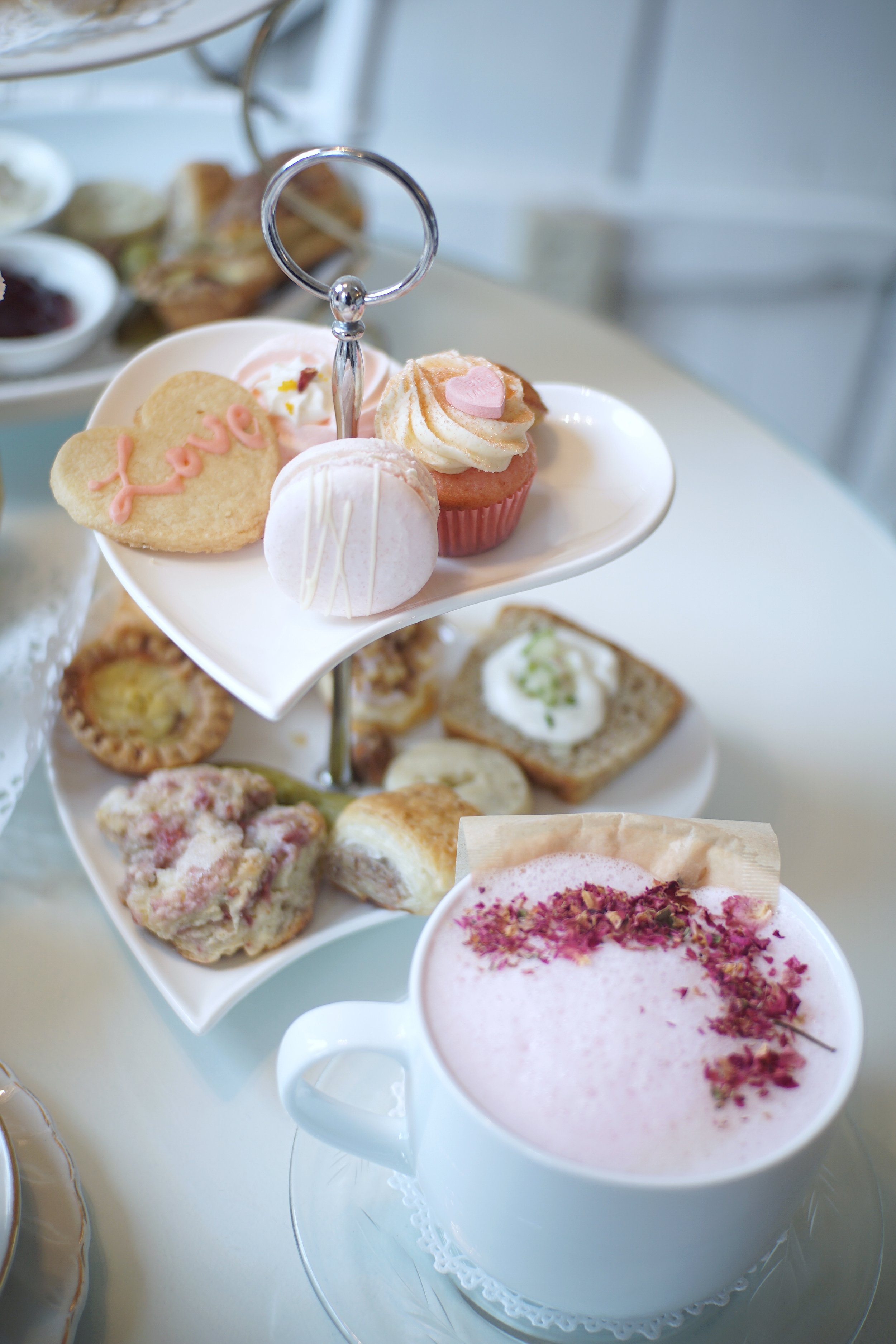 Pretty In Pink Valentine's Day tea set