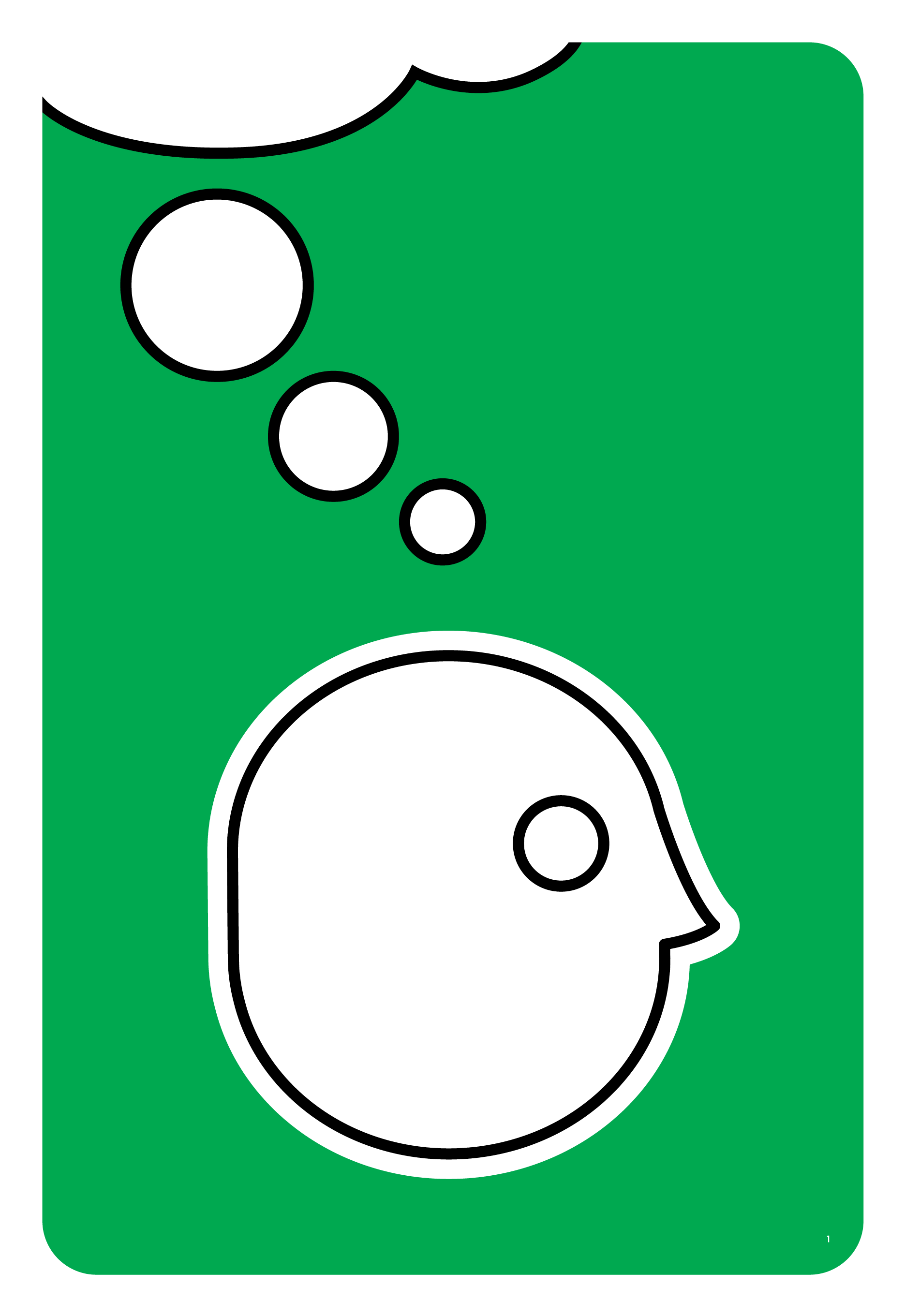 GRAPHIC IDEAS The generic individual, typical of street signs and subway infographics, focuses attention on the message instead of the design.
