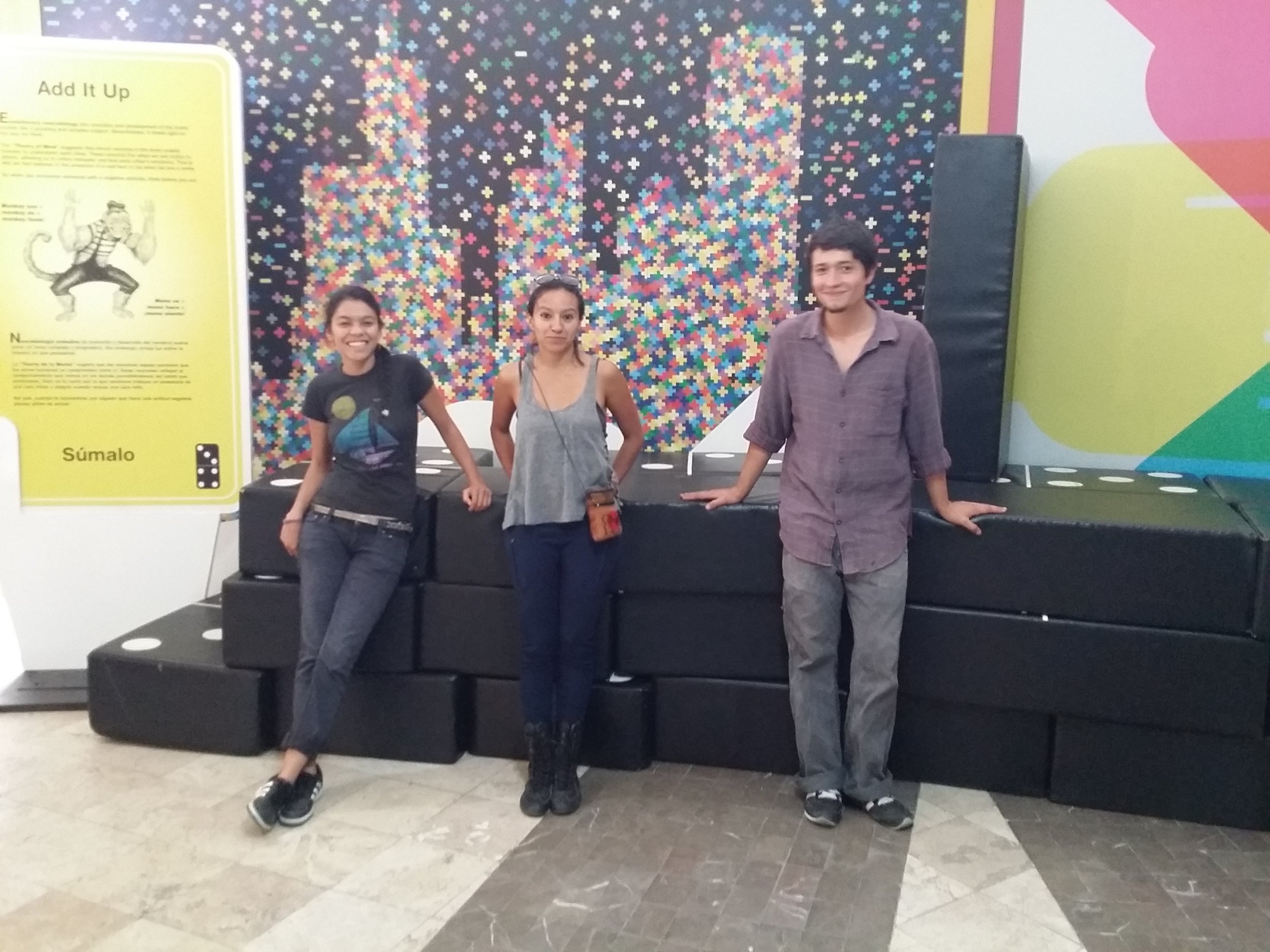 Facilitators at the PLAY installation in a public library in Cuernavaca, 2015.
