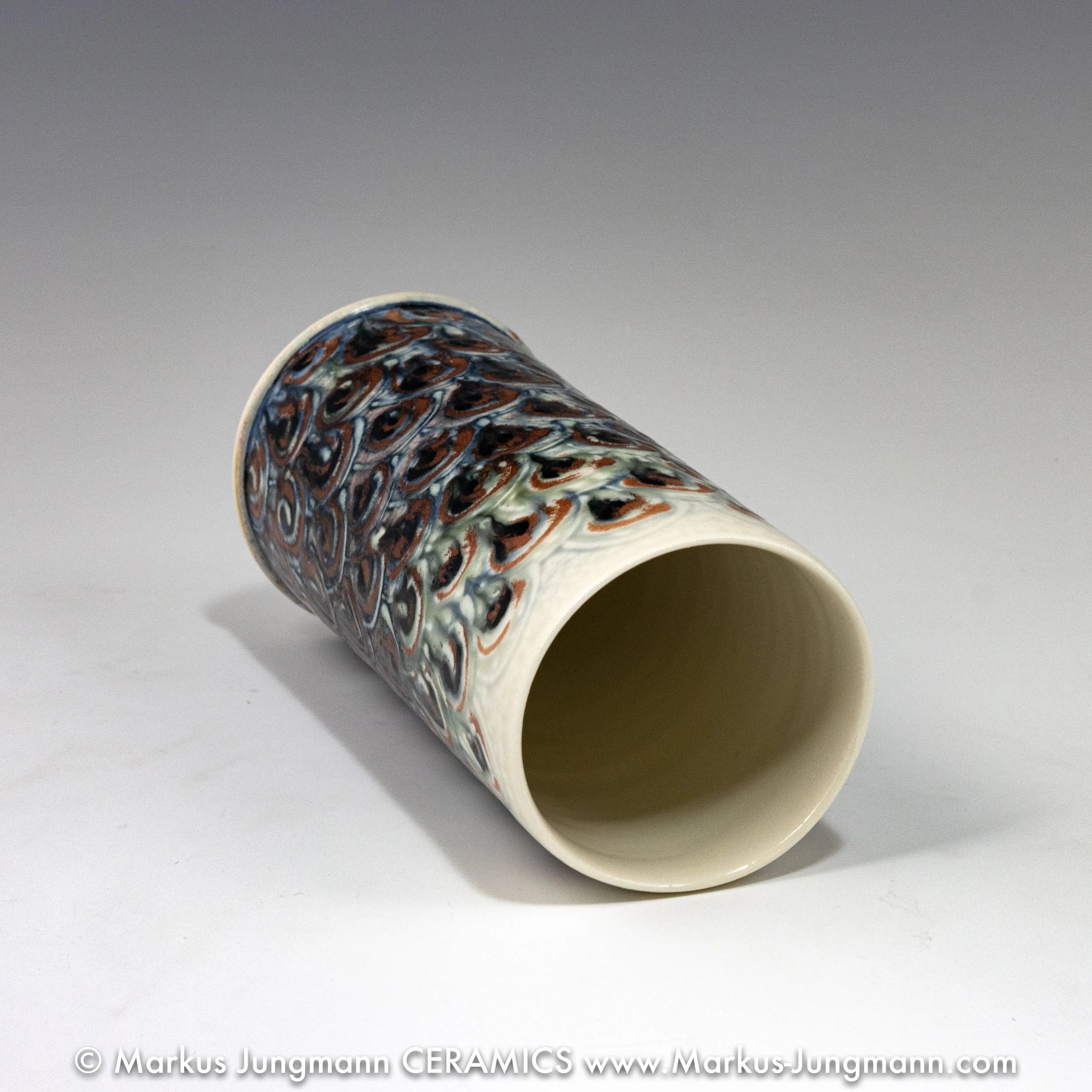 top view Vase, Atlantic Series, porcelain ~20 cm high