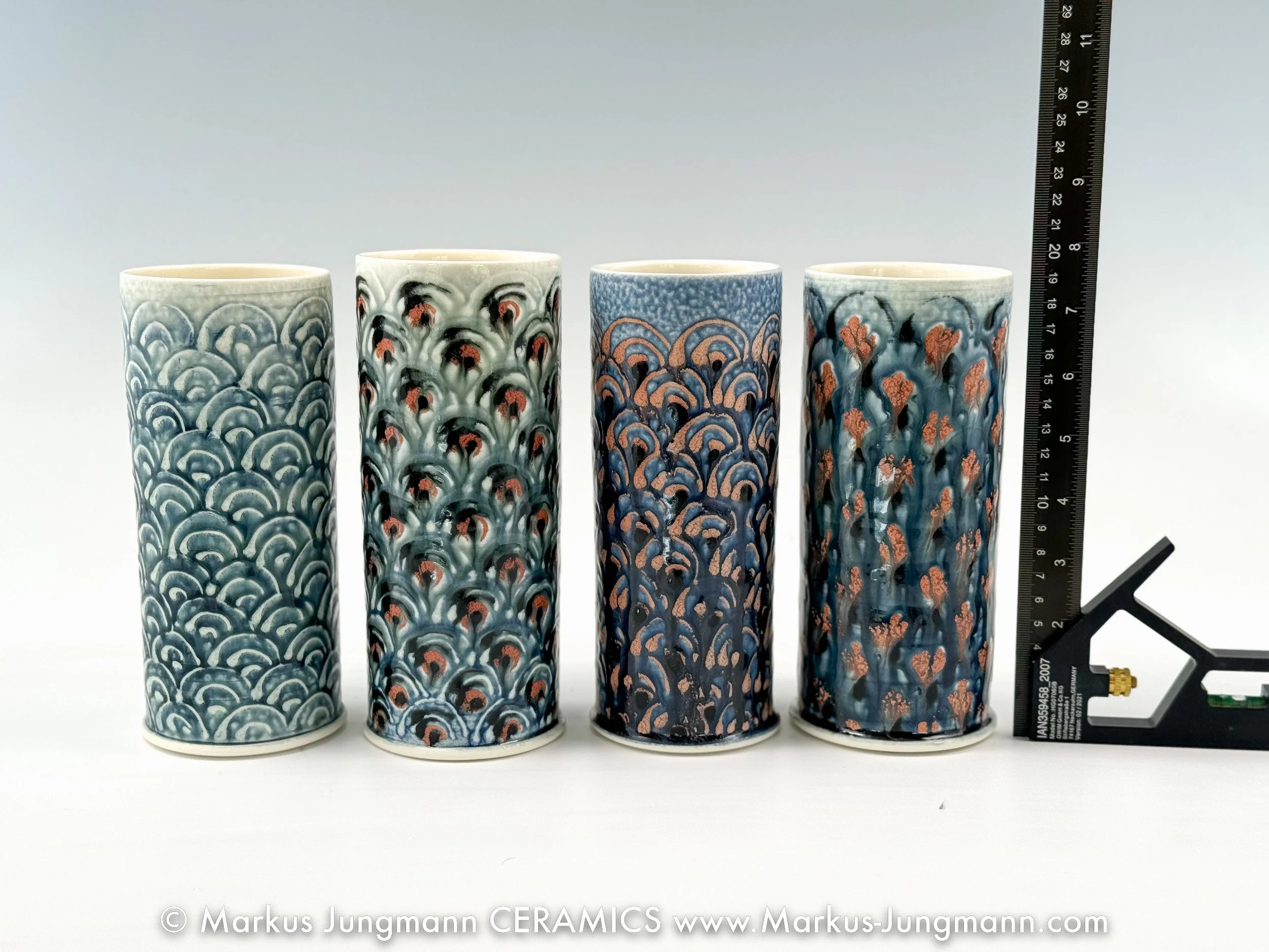 sizes of vases, Atlantic Series, porcelain ~20 cm high