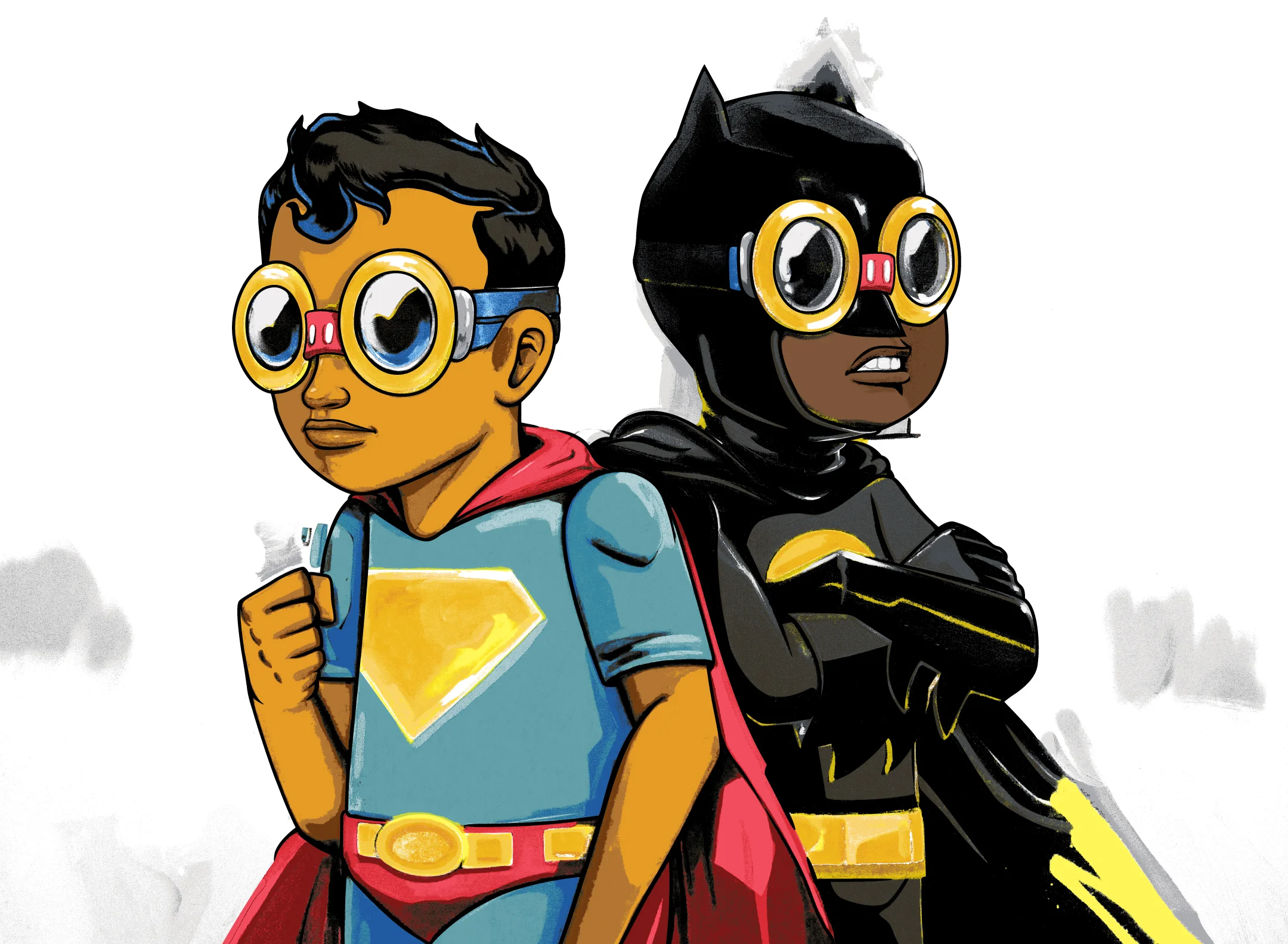 "Martha's Boys" by Hebru Brantley. Available at Marcel Katz Art.
