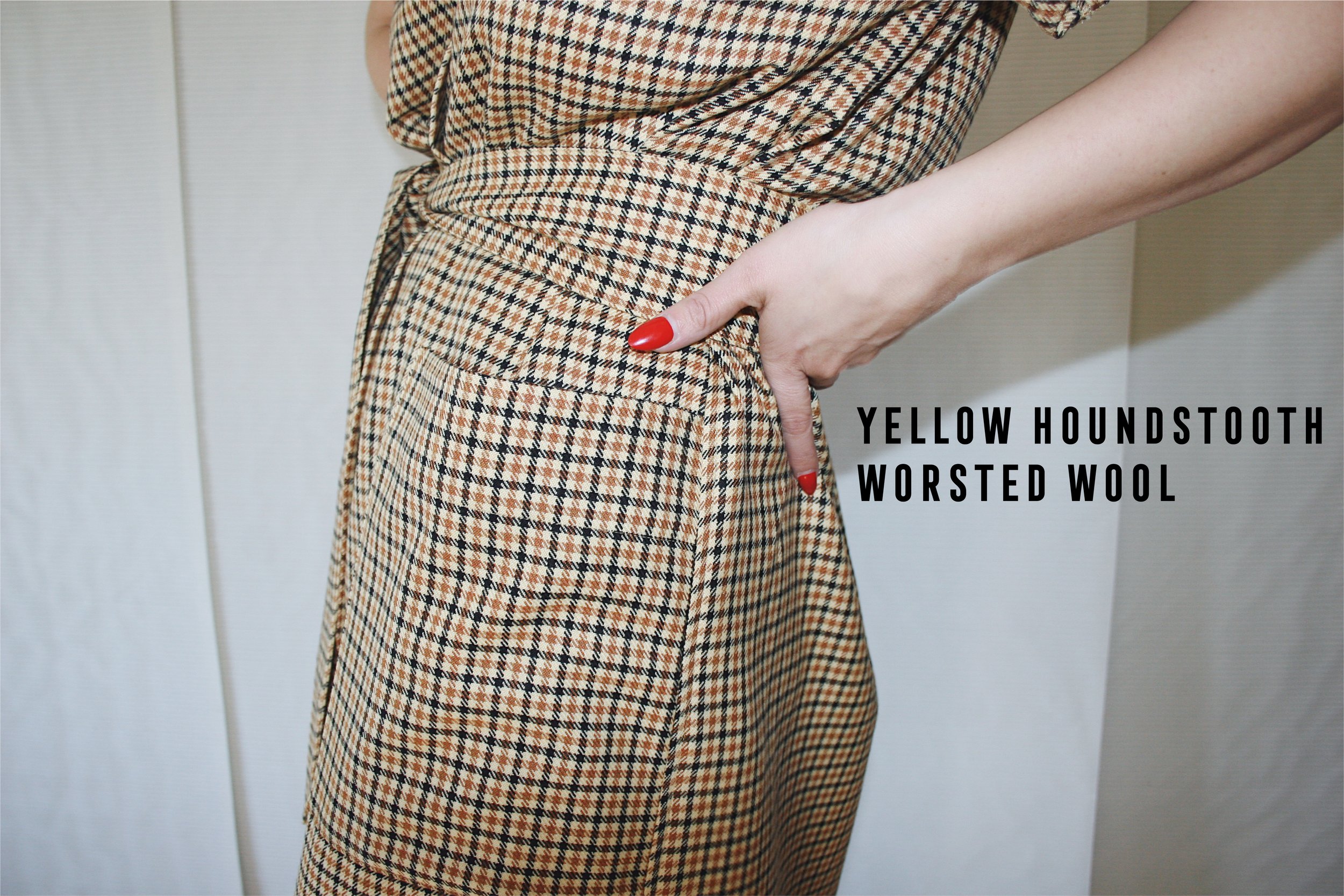 Yellow Houndstooth Worsted Wool.jpg