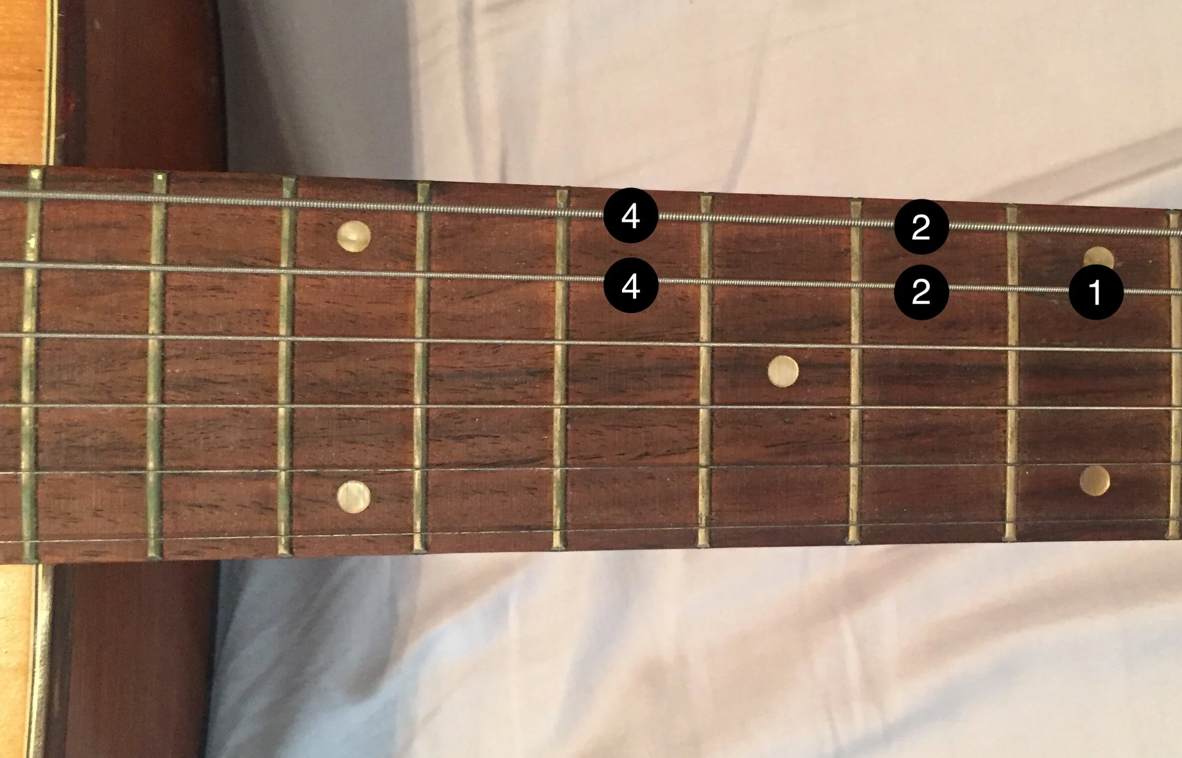The notes for this scale are C - D - E - F - G.