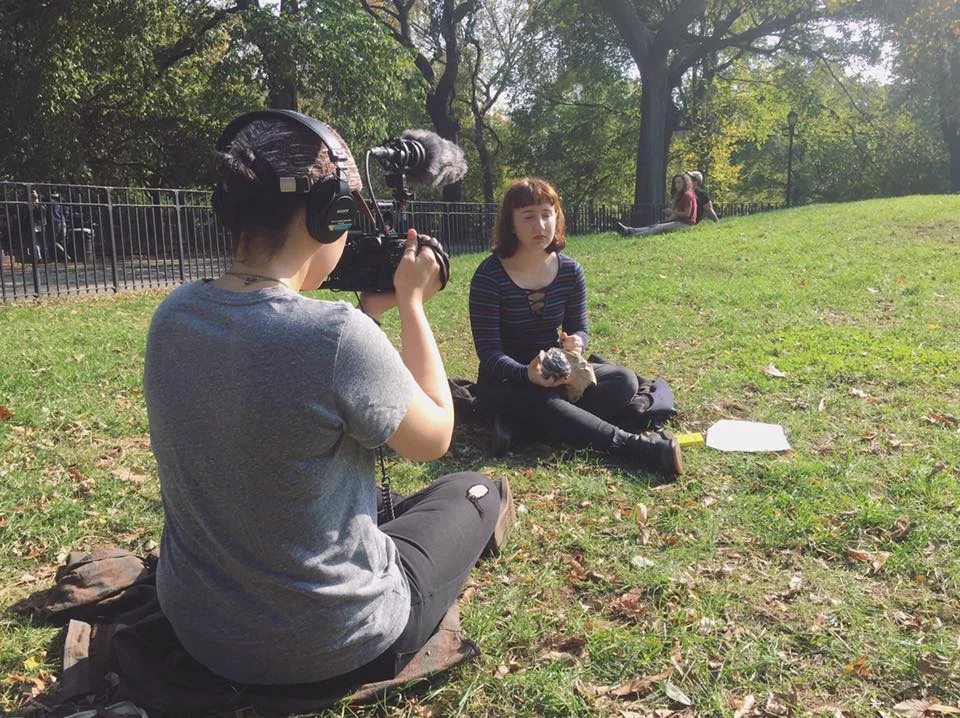 clara hughes and kimberly rolfs shooting episode 1.5 in new york, ny october 2016