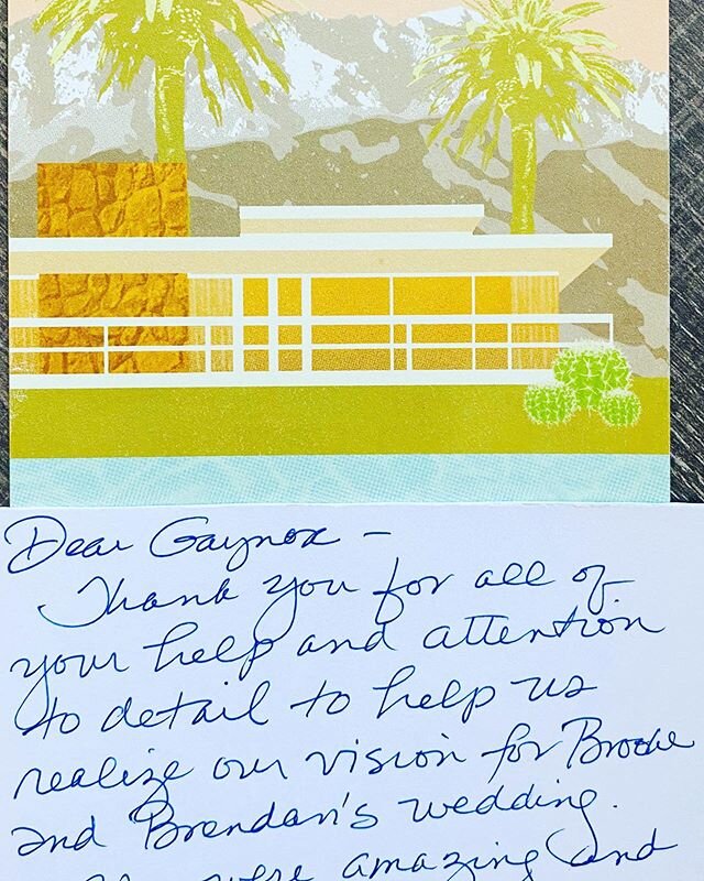 Random acts of kindness, thoughtfulness and love go a very far way in the service and hospitality industry. It is these very key elements that keep us going through the tough seasons of long hours on our feet. So thank you to all our couples and fami