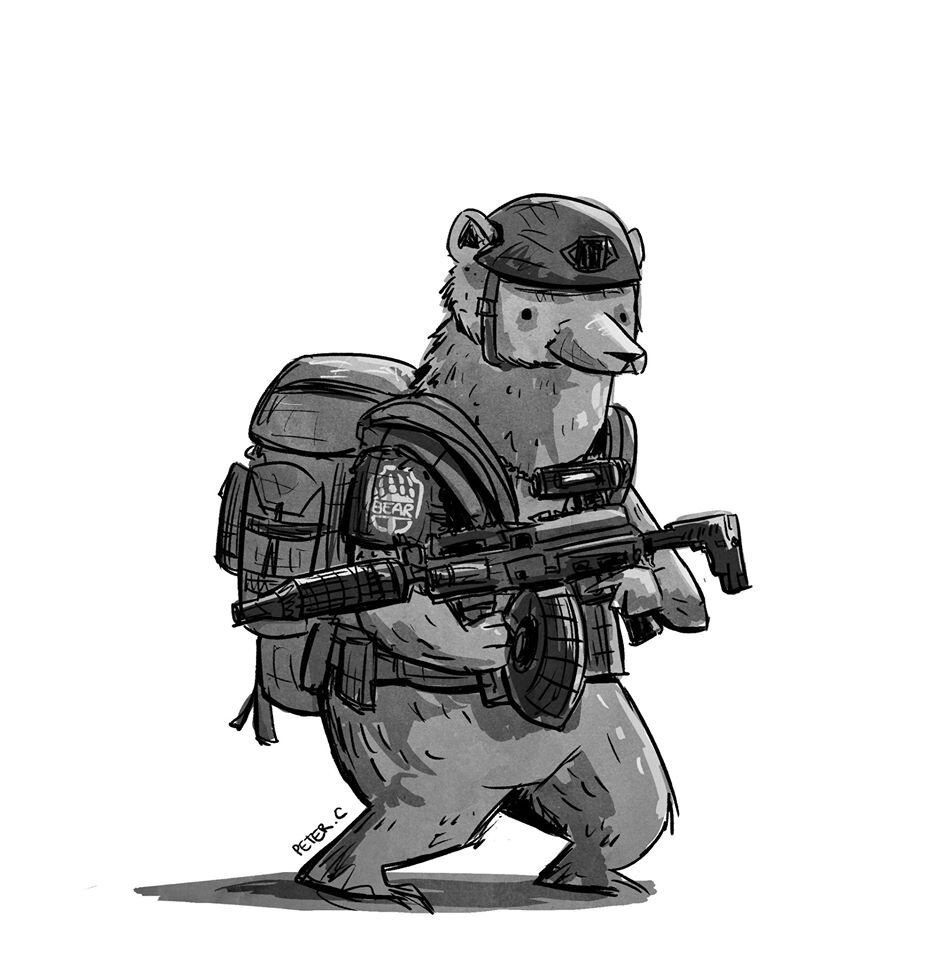 Some fanart for Escape from Tarkov - a Bear.