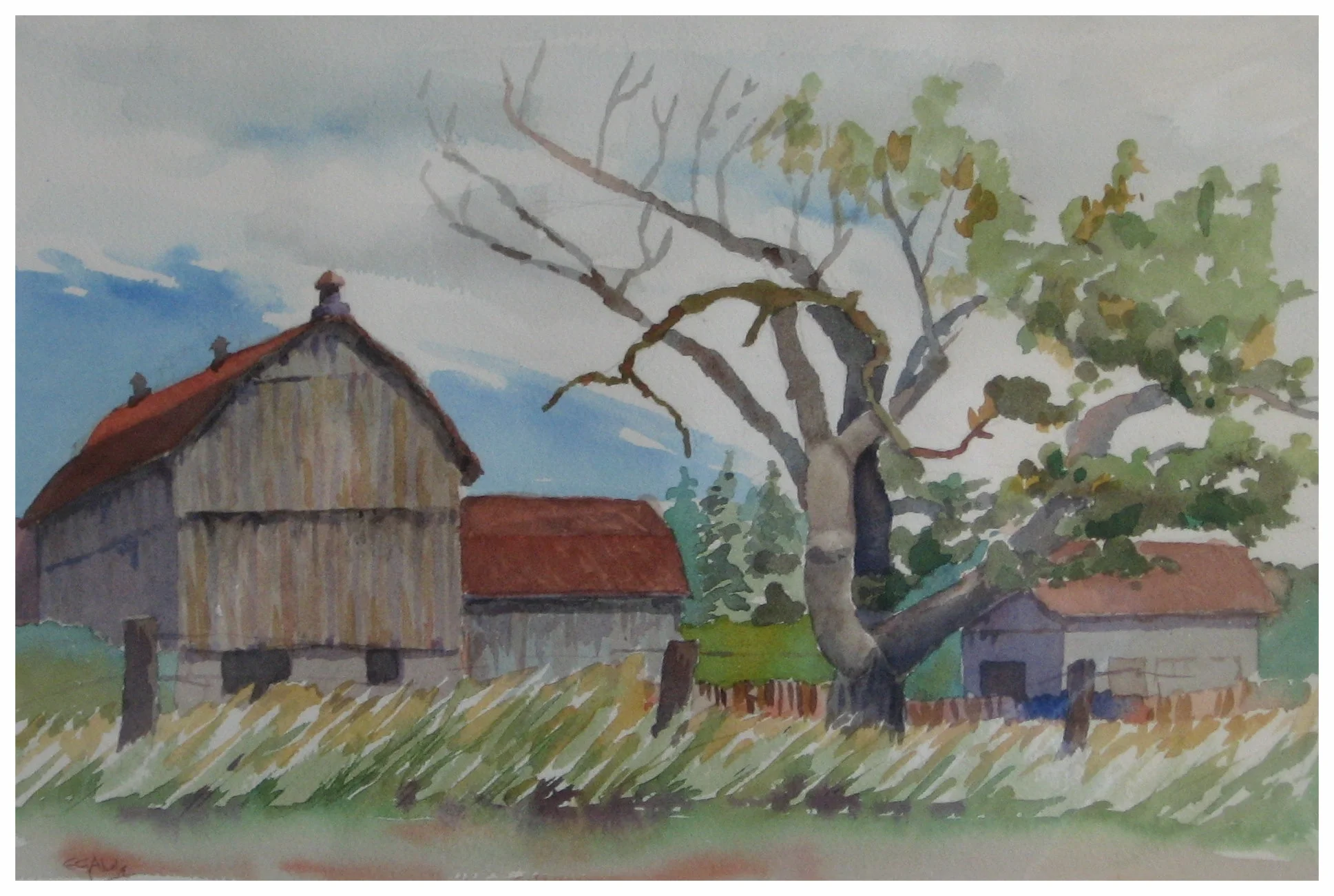 Farm in Markham, 10" x 15"