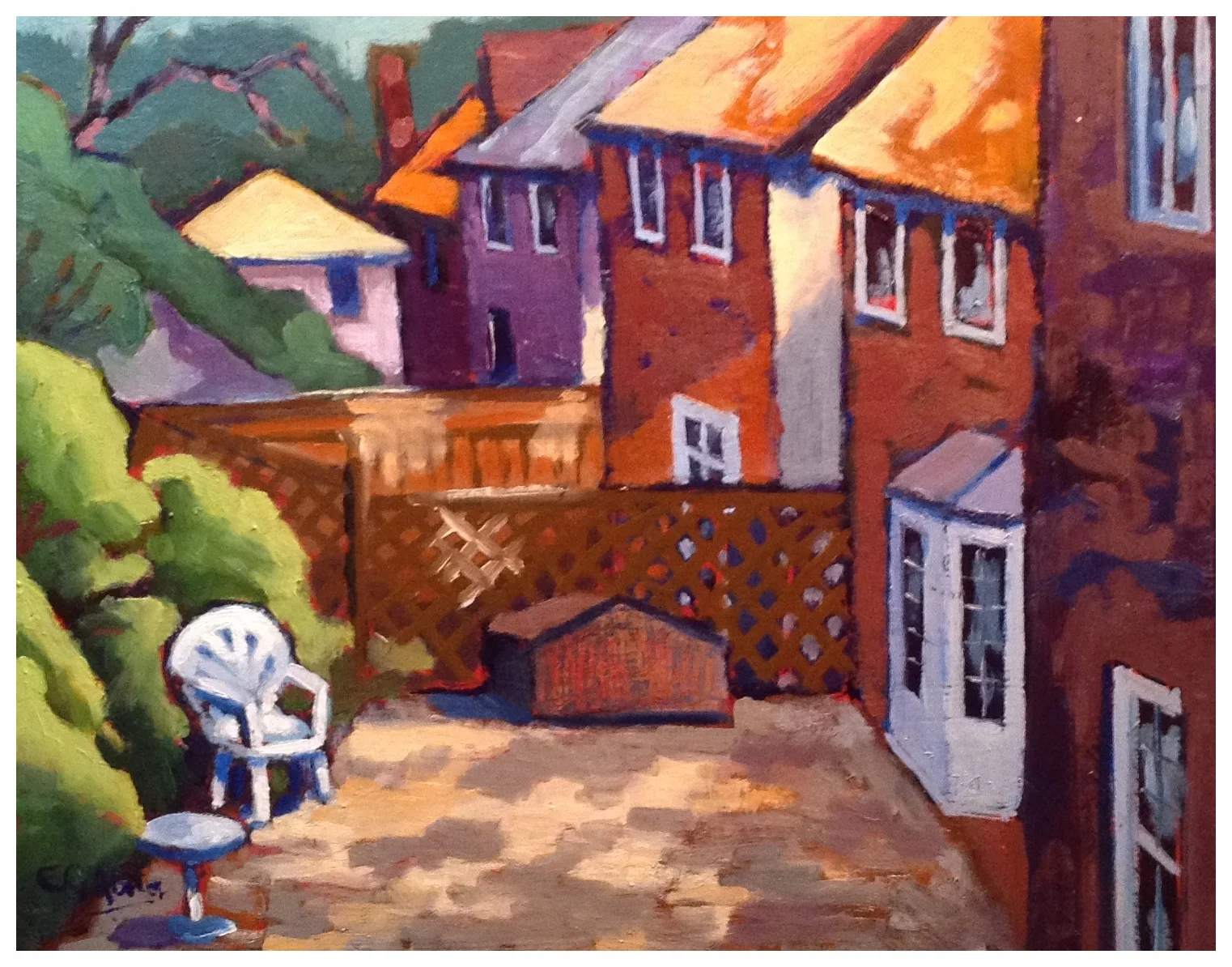Beaches Homesteads, Oil, 11" x 14"