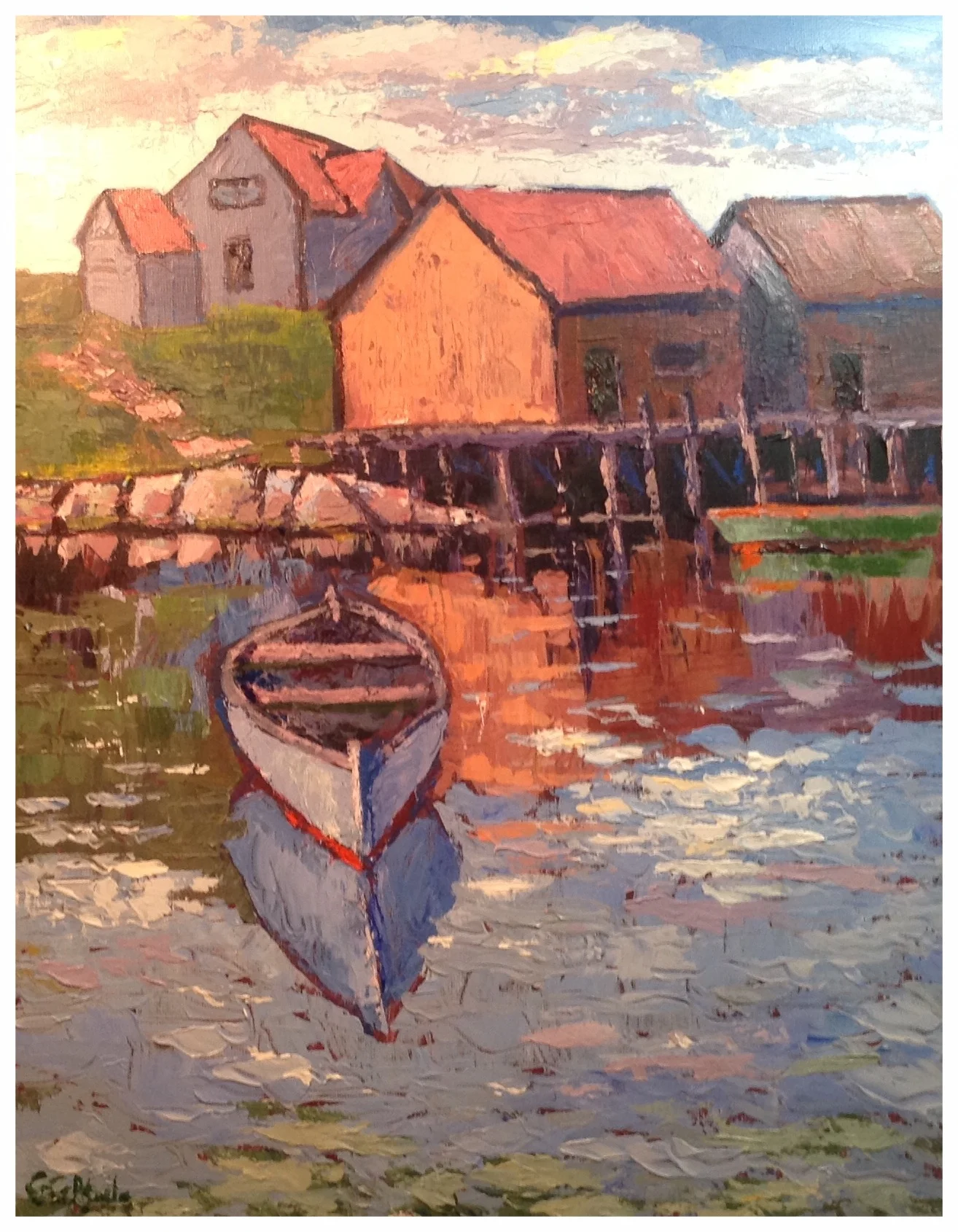 Peggy's Cove, acrylic, 16" x 20"