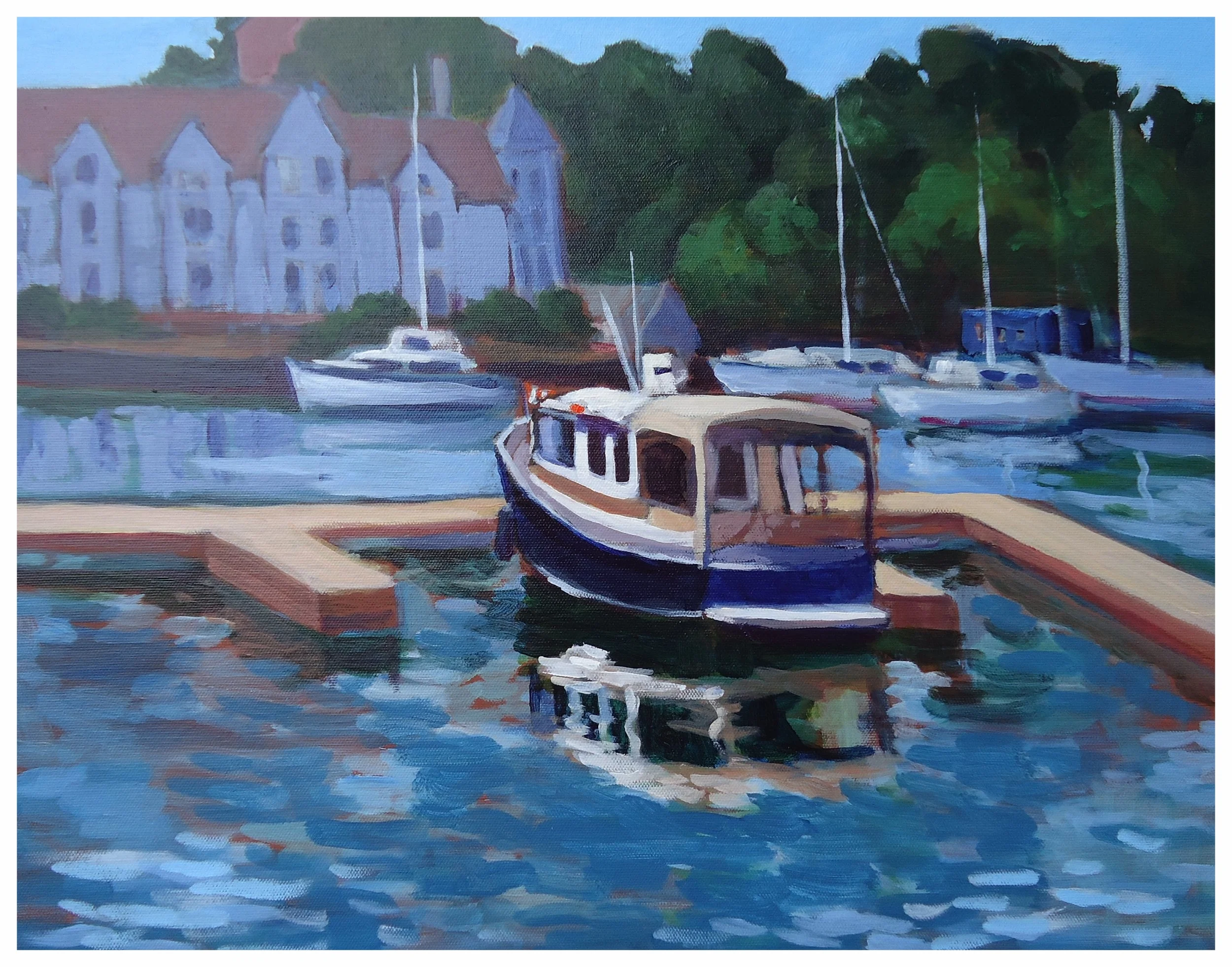Picton Marina, Prince Edward County, acrylic, 16" x 20"