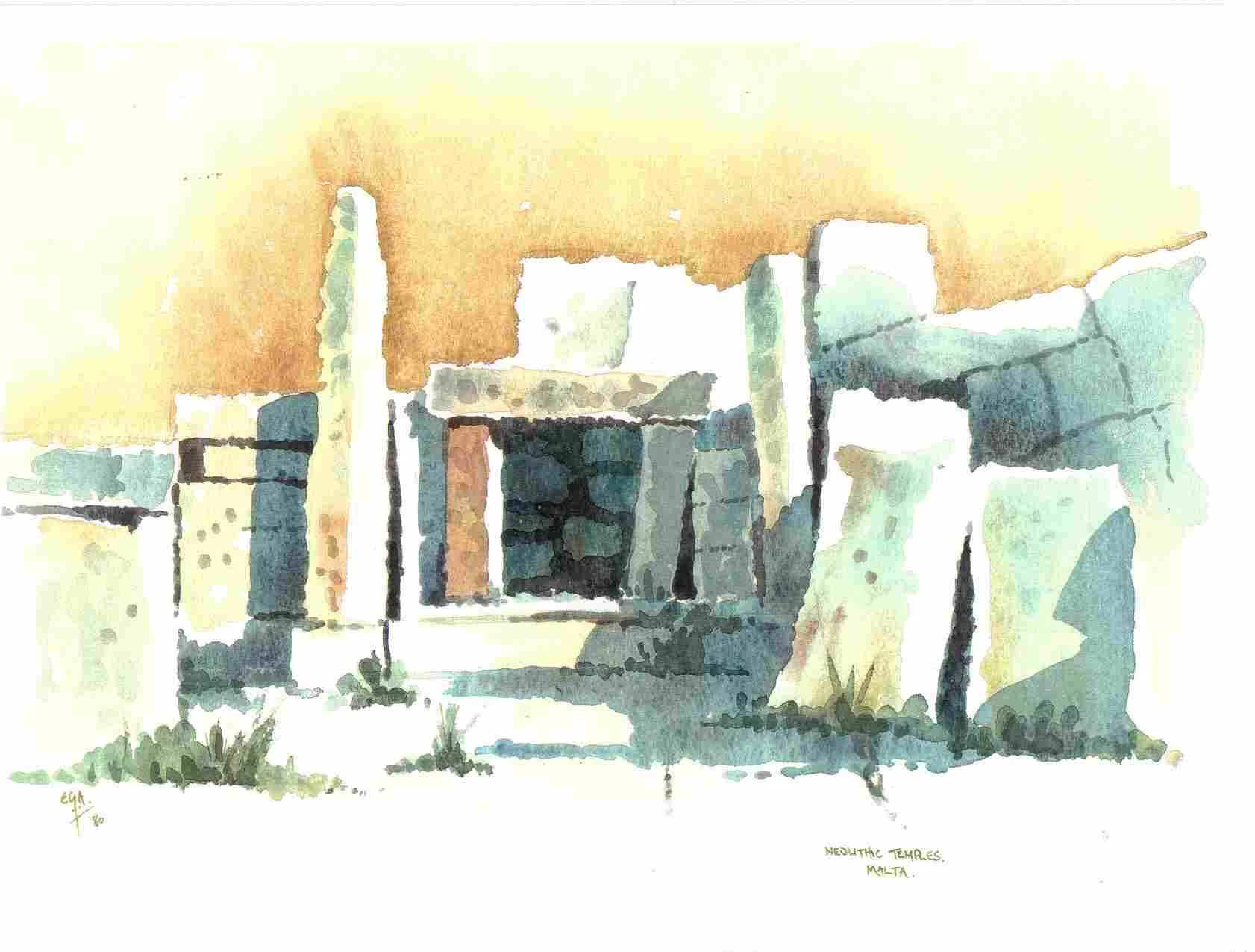 Malta, Hajar Qim 8.5" x 11"