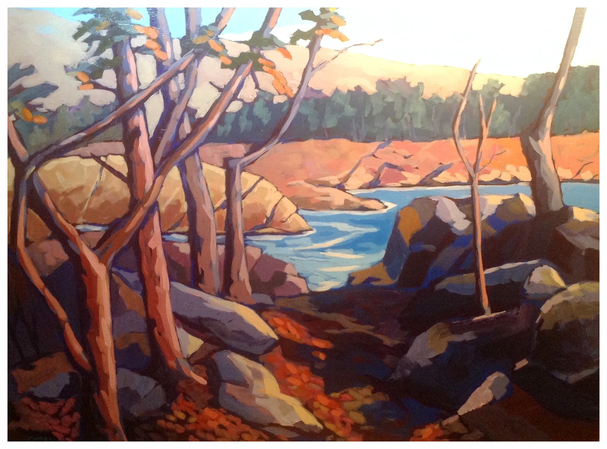 Mather Gorge, Virginia, Acrylic 30" x 40"