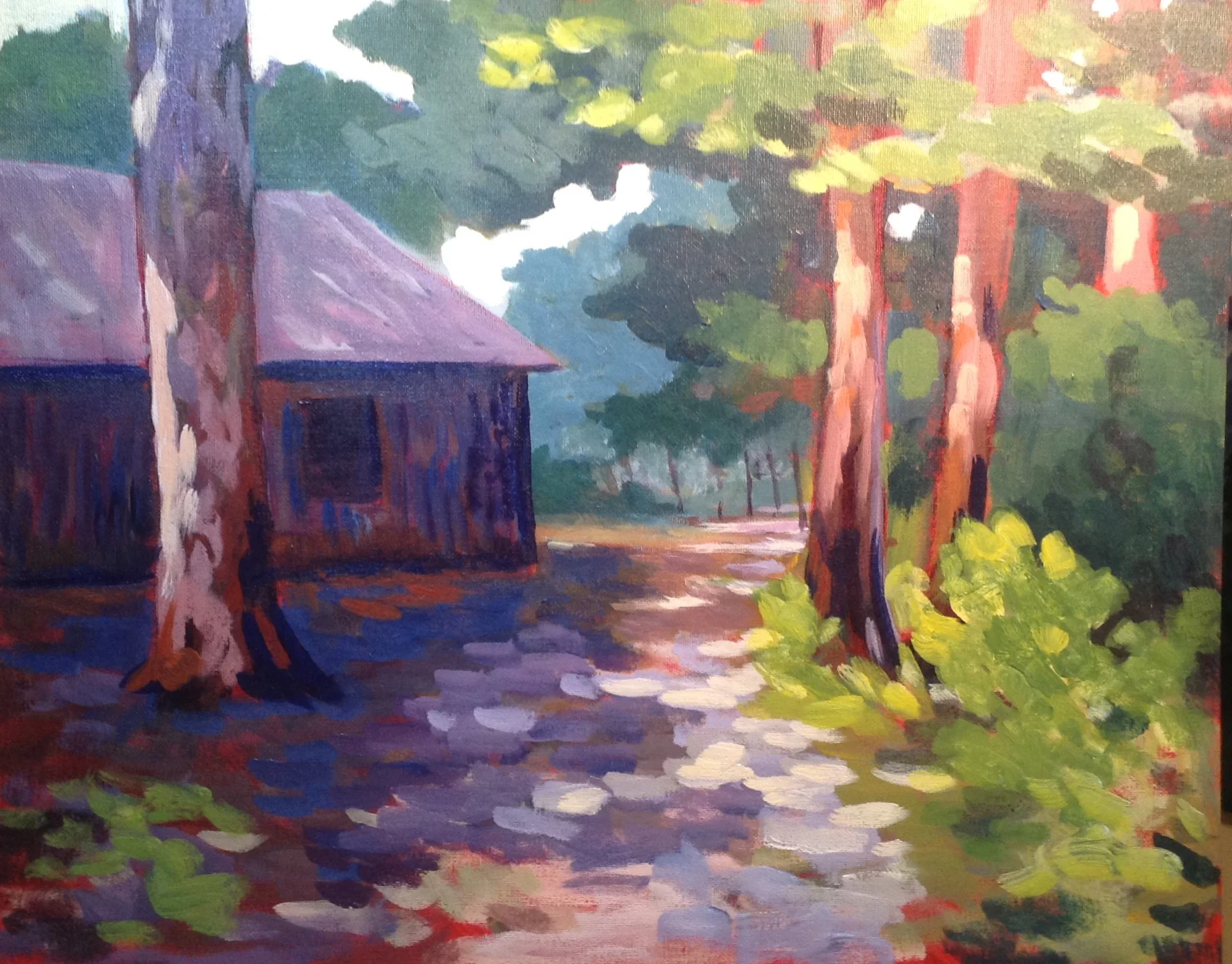 Demo painting from Wednesday's meeting