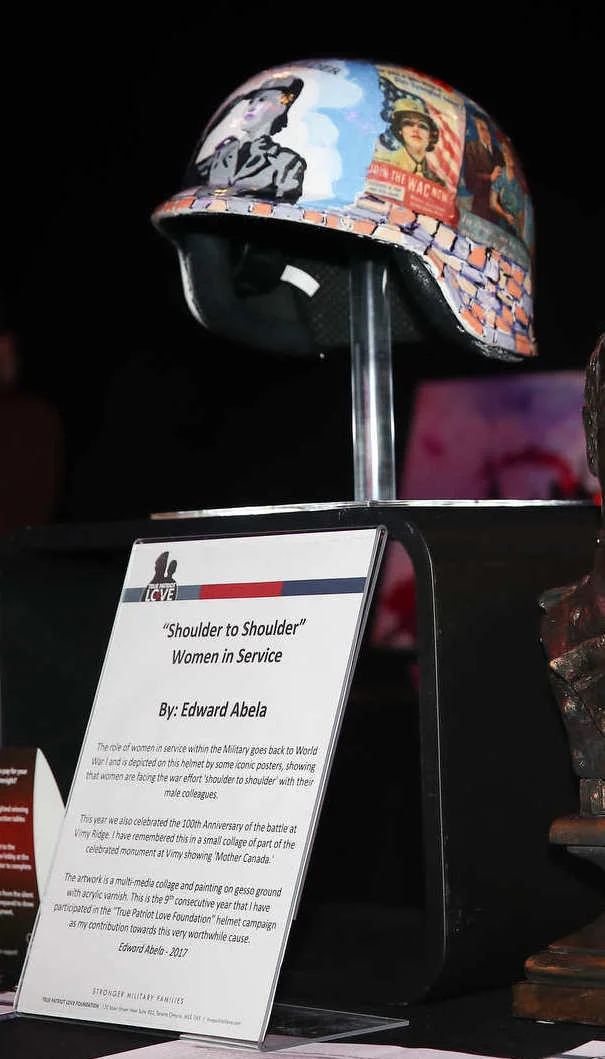 My Helmet auctioned at True Patriot Love Foundation fundraiser fetched $700