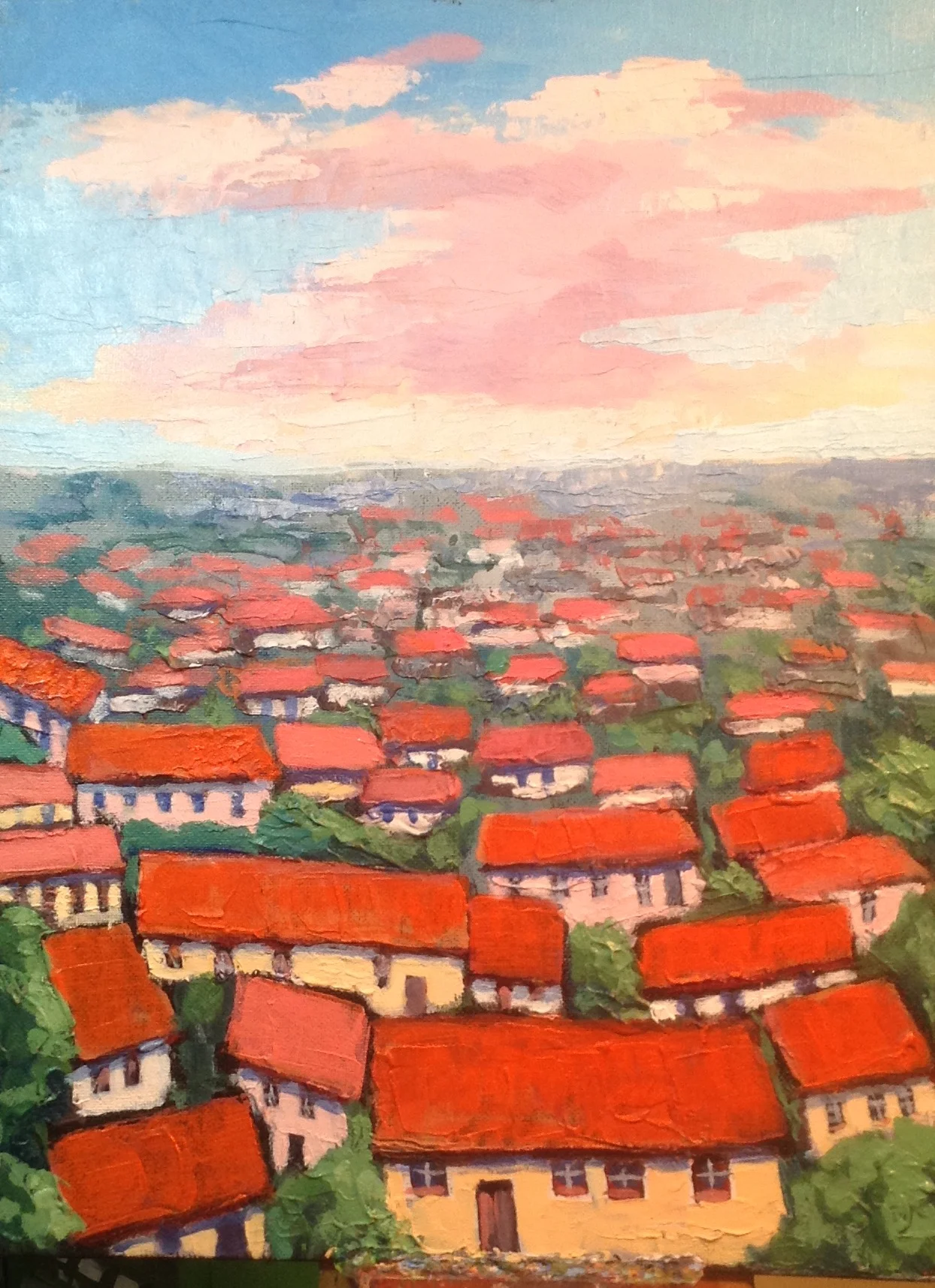 Carcassone, France, recent painting