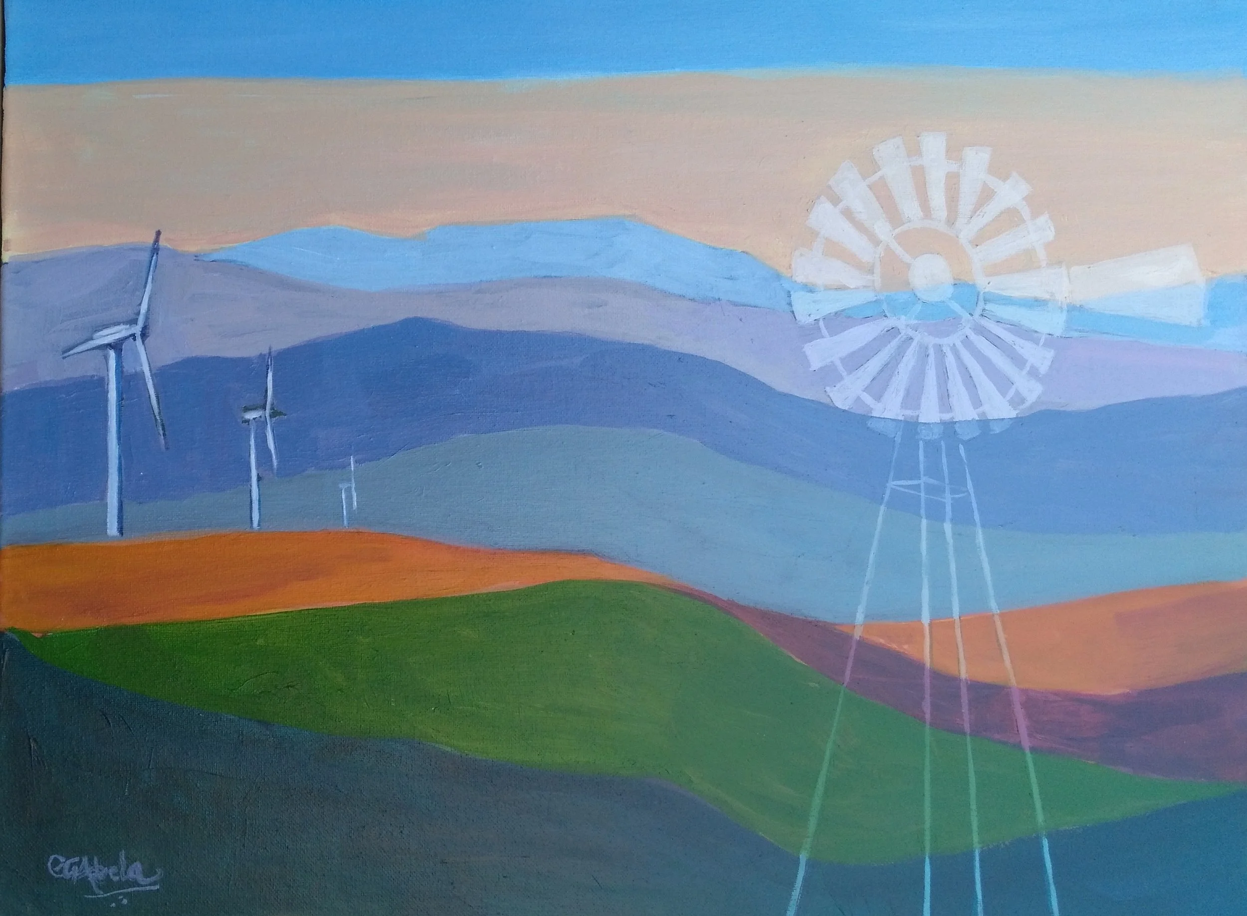 Winds of Change, acrylic, 18" x 24"