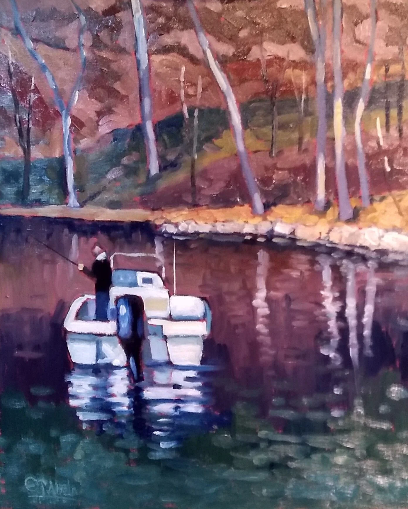 Gone Fishing. Latest painting