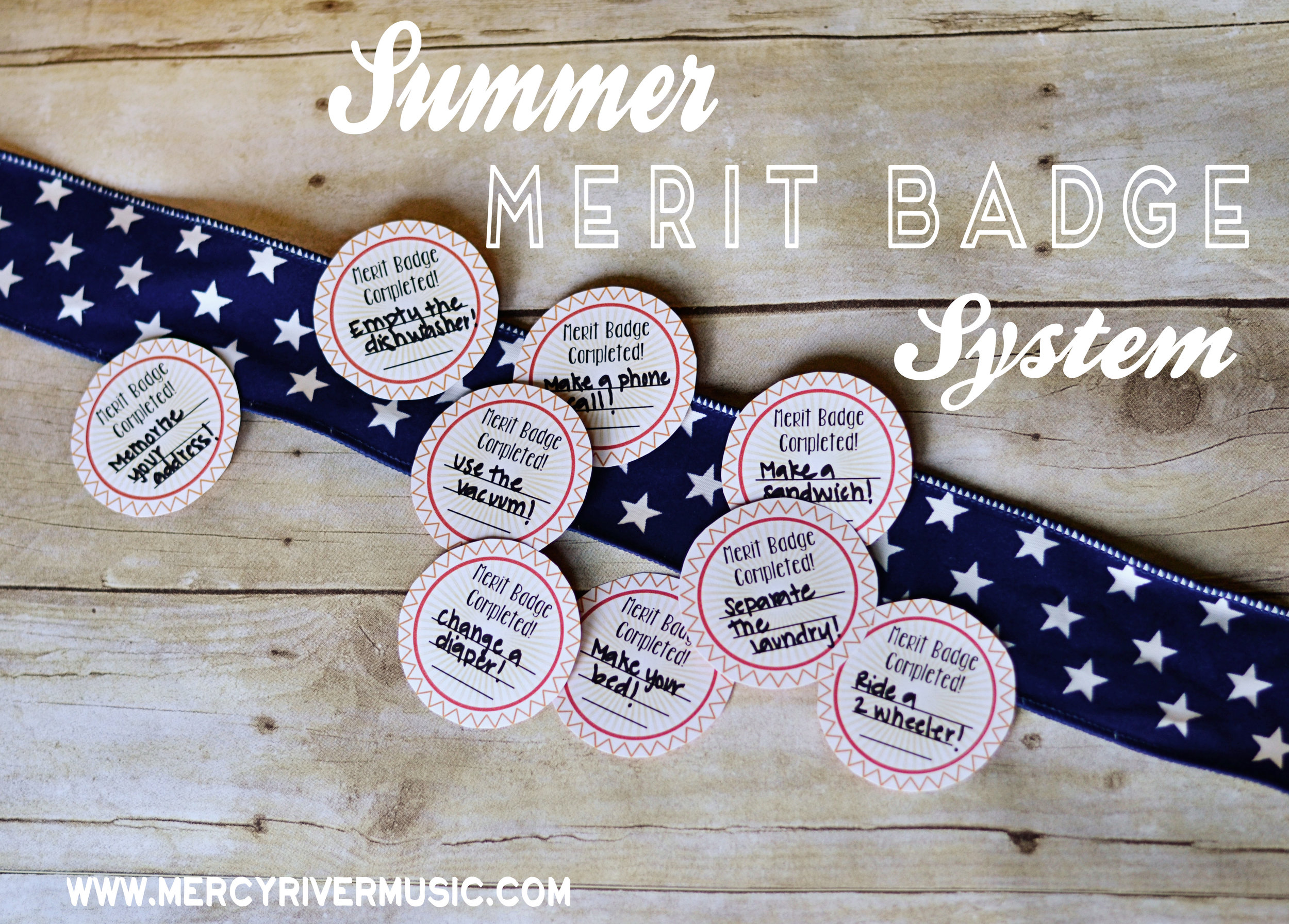 Our Summer Merit Badge System