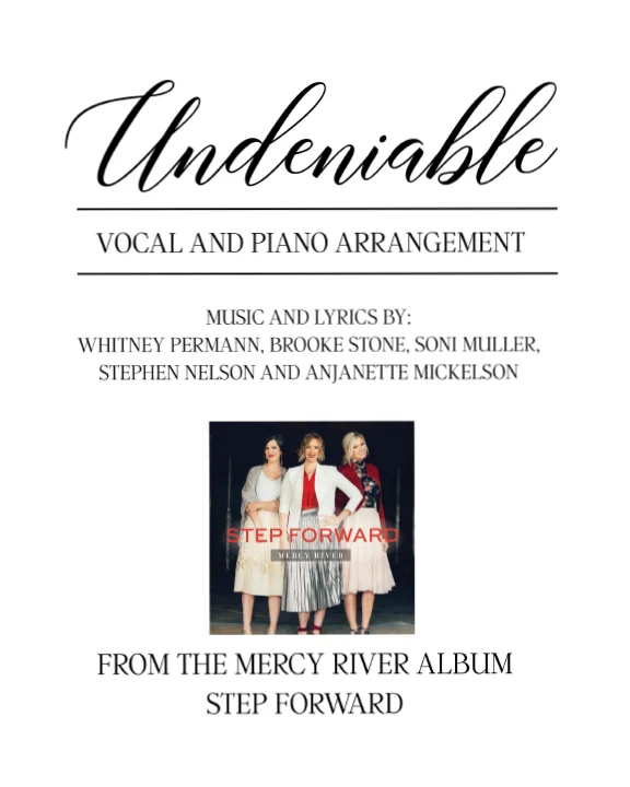Undeniable (Sheet Music - Vocal and Piano Accompaniment)