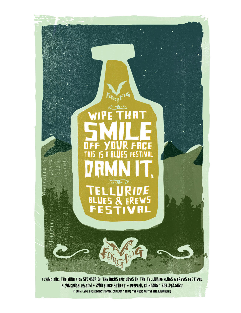 Flying Dog Brewery was the title sponsor of the Telluride Blues and Brews Festival
