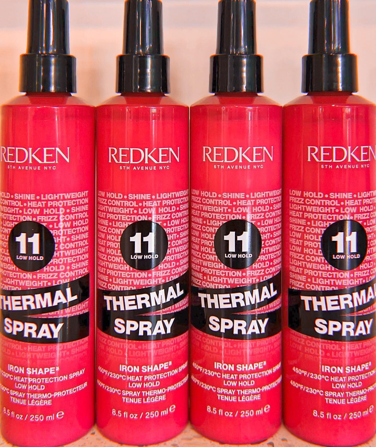 Thermal Spray 11 Low Hold is a thermal holding spray that protects and repairs hair for a silky smooth finish when heat styling. 

✅Lightweight thermal spray protects hair from heat up to 450&ordm;F/232&deg;C 
✅Protects and repairs heat damaged hair
