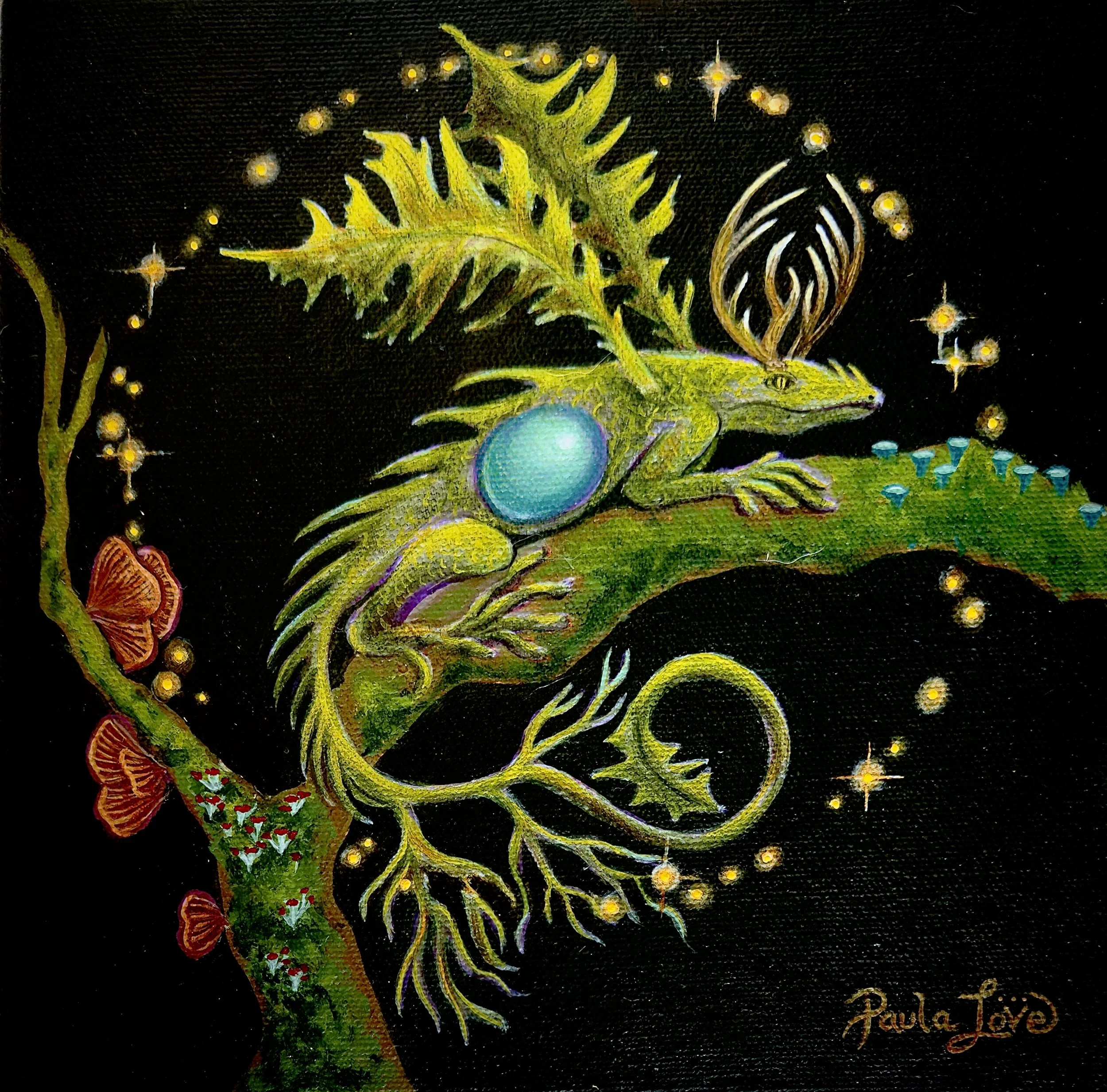 LEAF DRAGON
ACRYLICS ON CANVAS
8X8”. 2024
SOLD
PRINTS AVAILABLE
PAULALOVEVISIONARYART@GMAIL.COM
