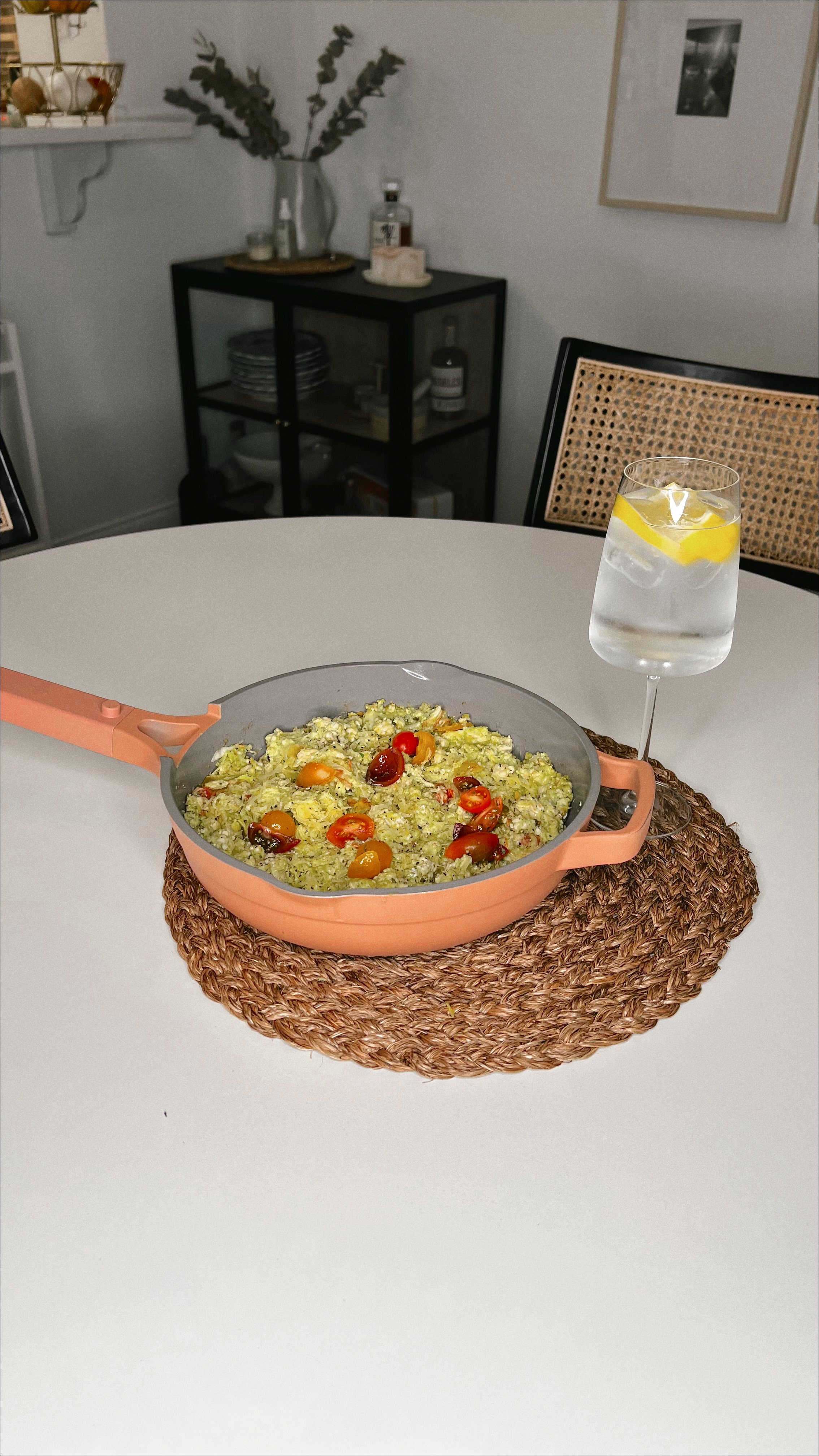 Spaghetti Squash with Chicken + Pesto