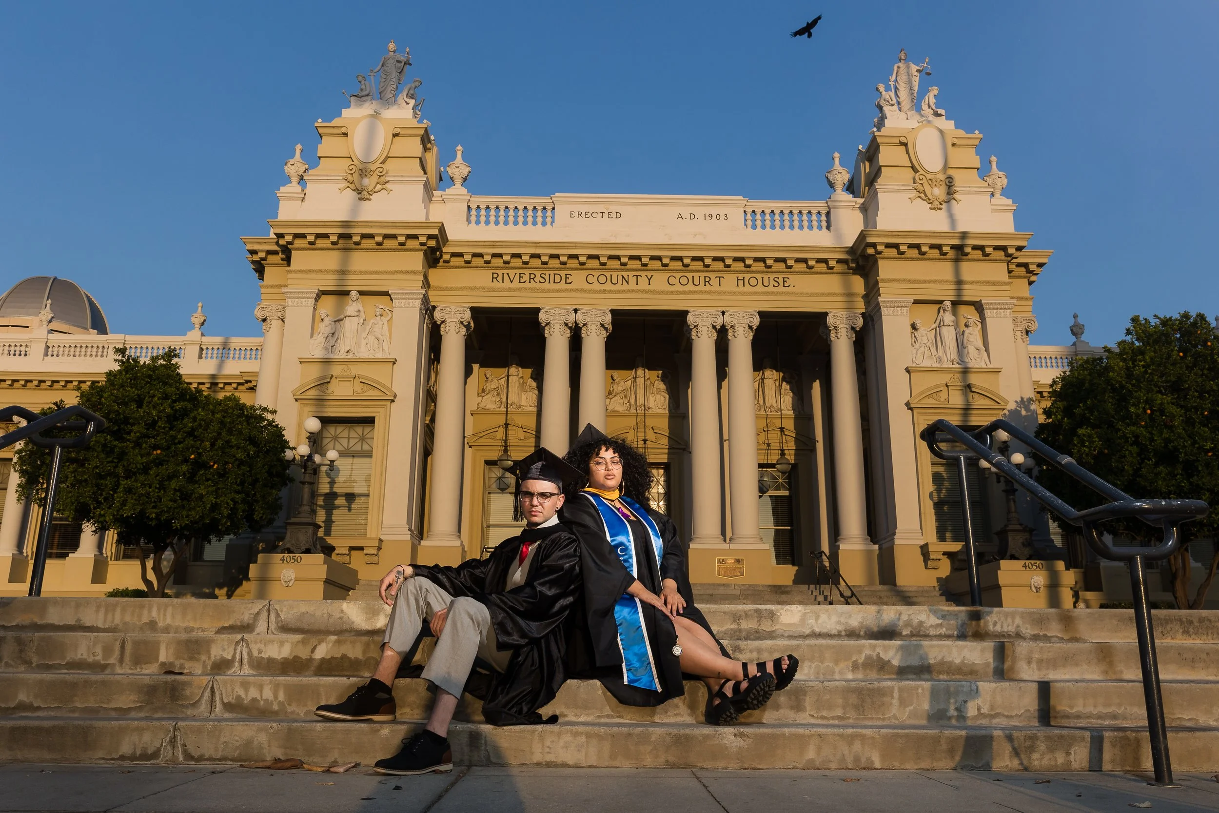 Sonya &amp; Rawland Graduation // Downtown Riverside