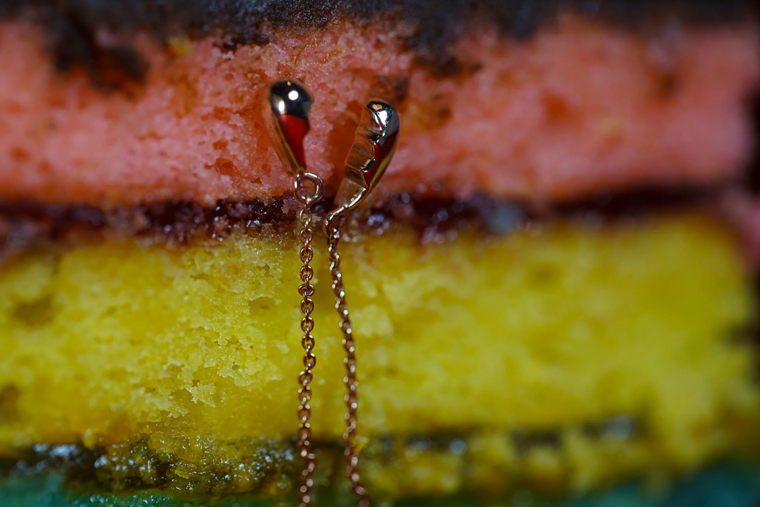  You could wear your heart on your sleeve, but why would you with this  broken heart earring ? 