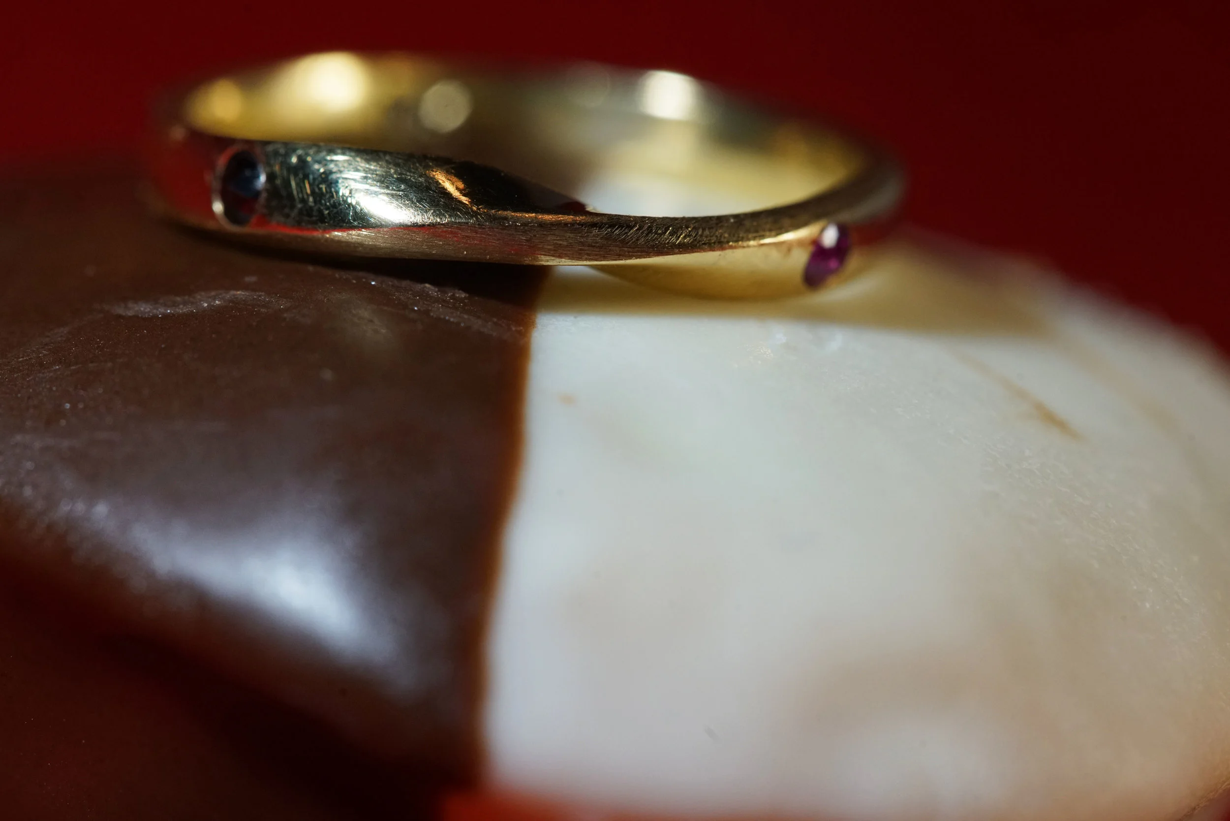  A simple yet elegant stacking ring, representing the duality of humanity, and blah blah blah.  It's SO pretty!  