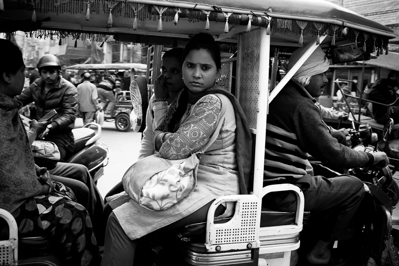 A woman! No wonder she looks unhappy.