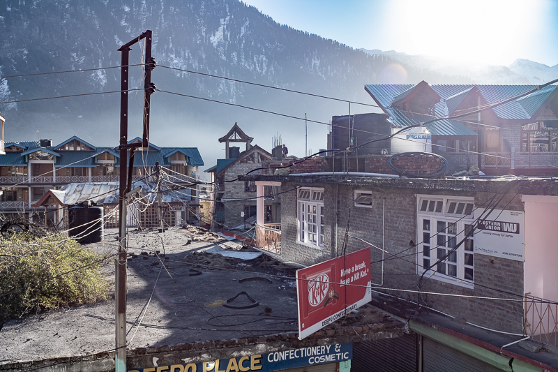 The view from my room in OId Manali. Lovely, especially after the hustle of Delhi.