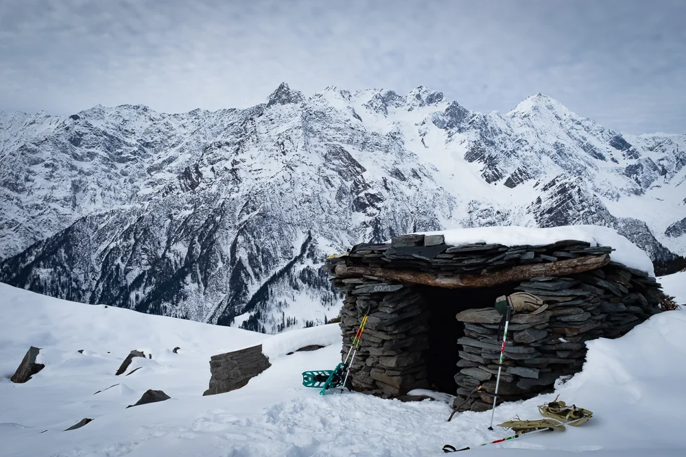 A shepherds shelter at around 3900m, on the way up.