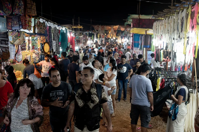 The weekly night market