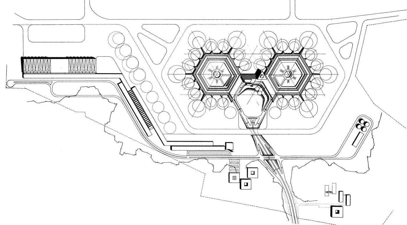 Ursprüngliche Planung mit zwei Terminals (Quelle: Website gmp)