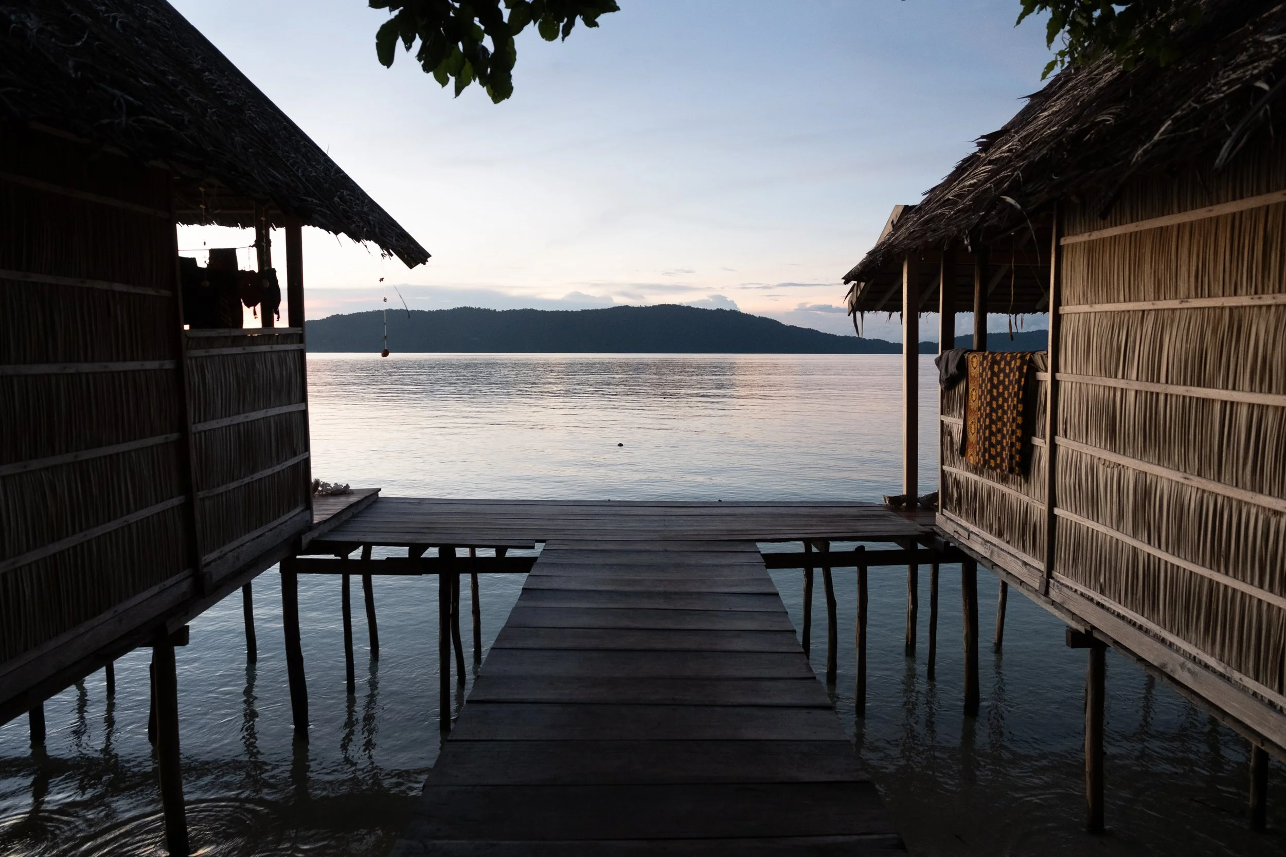 The way to the homestay beach huts  