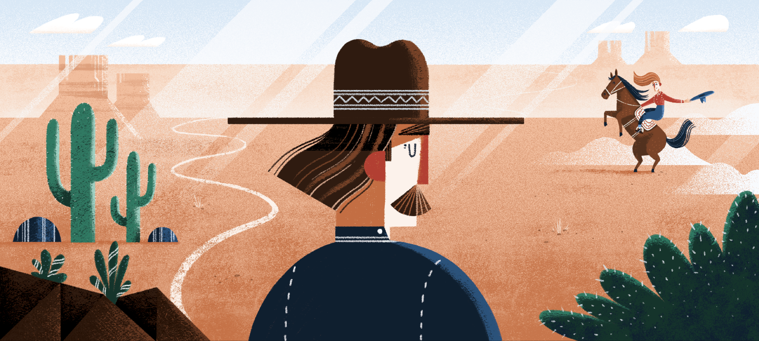 Token 1 - 'West' © Jonty Howley Illustration