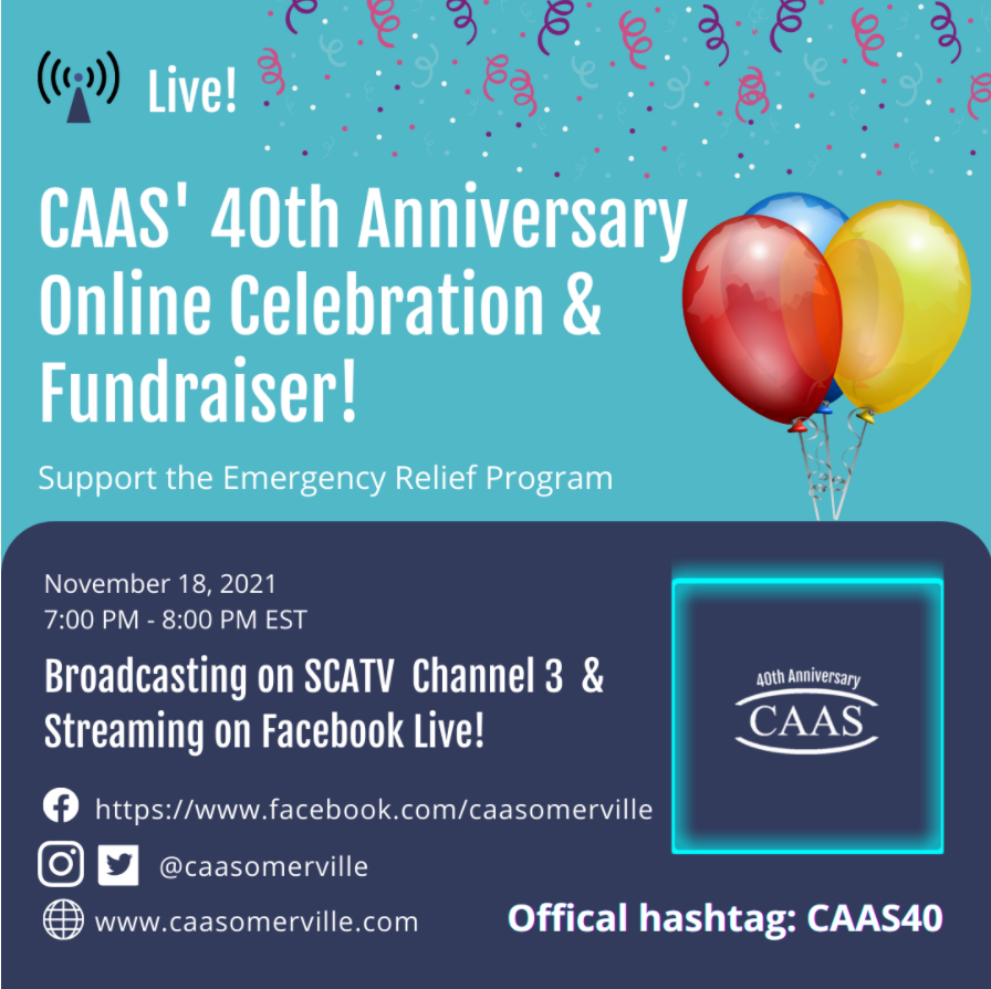 CAAS Celebrates 40th Anniversary with a Live Benefit 