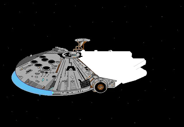 8-bit Millennium Falcon (unfinished).