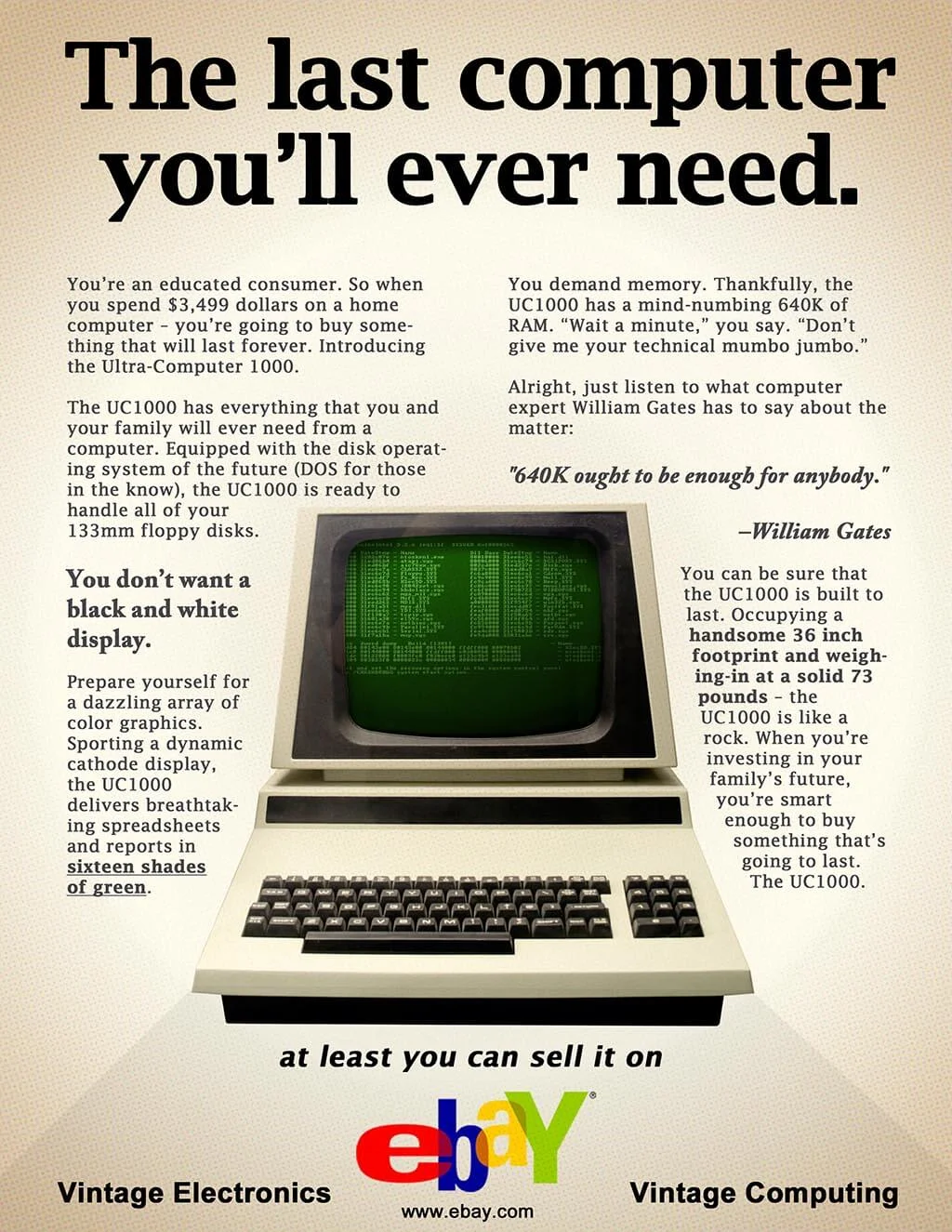 eBay Spec Ad