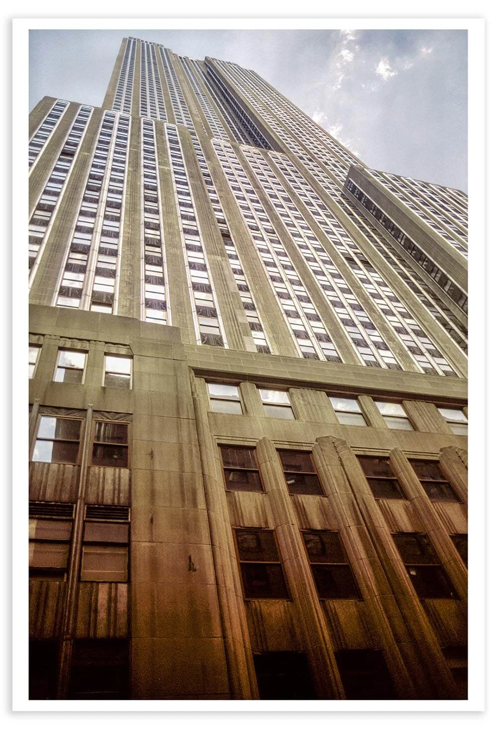 The Empire State Building, photographed on Kodachrome 25 in April 2002.