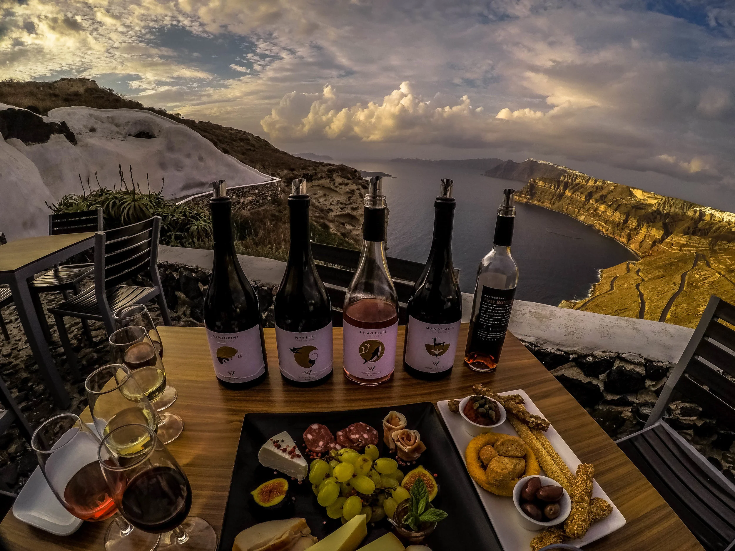 Wine tasting at Venetsanos Winery, Santorini