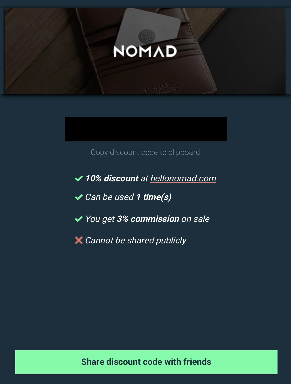 Nomad Discount 10 OFF — The Opposite Travellers