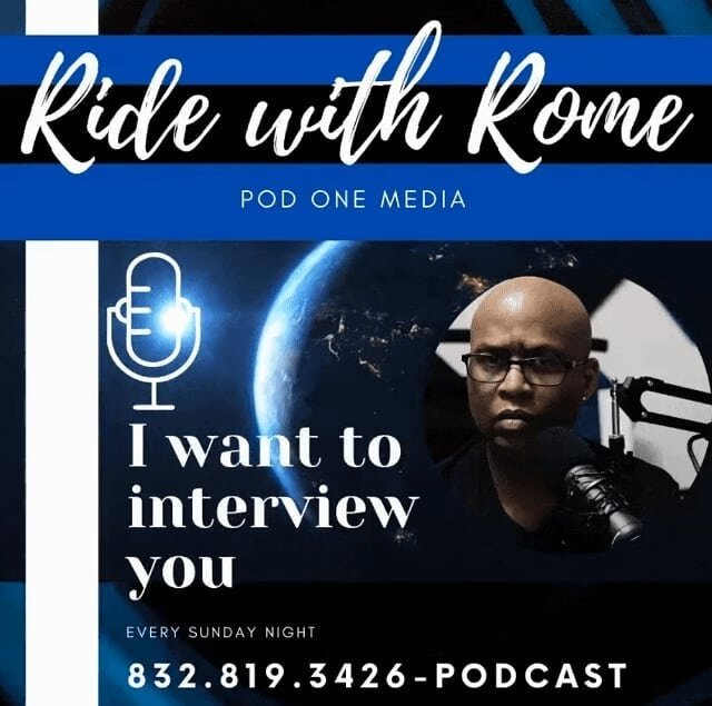 Thank you for following me.
Check out my next podcast 
Ride with Rome
.
.
.
#Houston #podcast #podcastsarelife #marketinghouston #branding #rodepodmic #podcastersofinstagram #podcastsofcolor #podcasting #Houston #houstoneventplanners #houstonphotogra