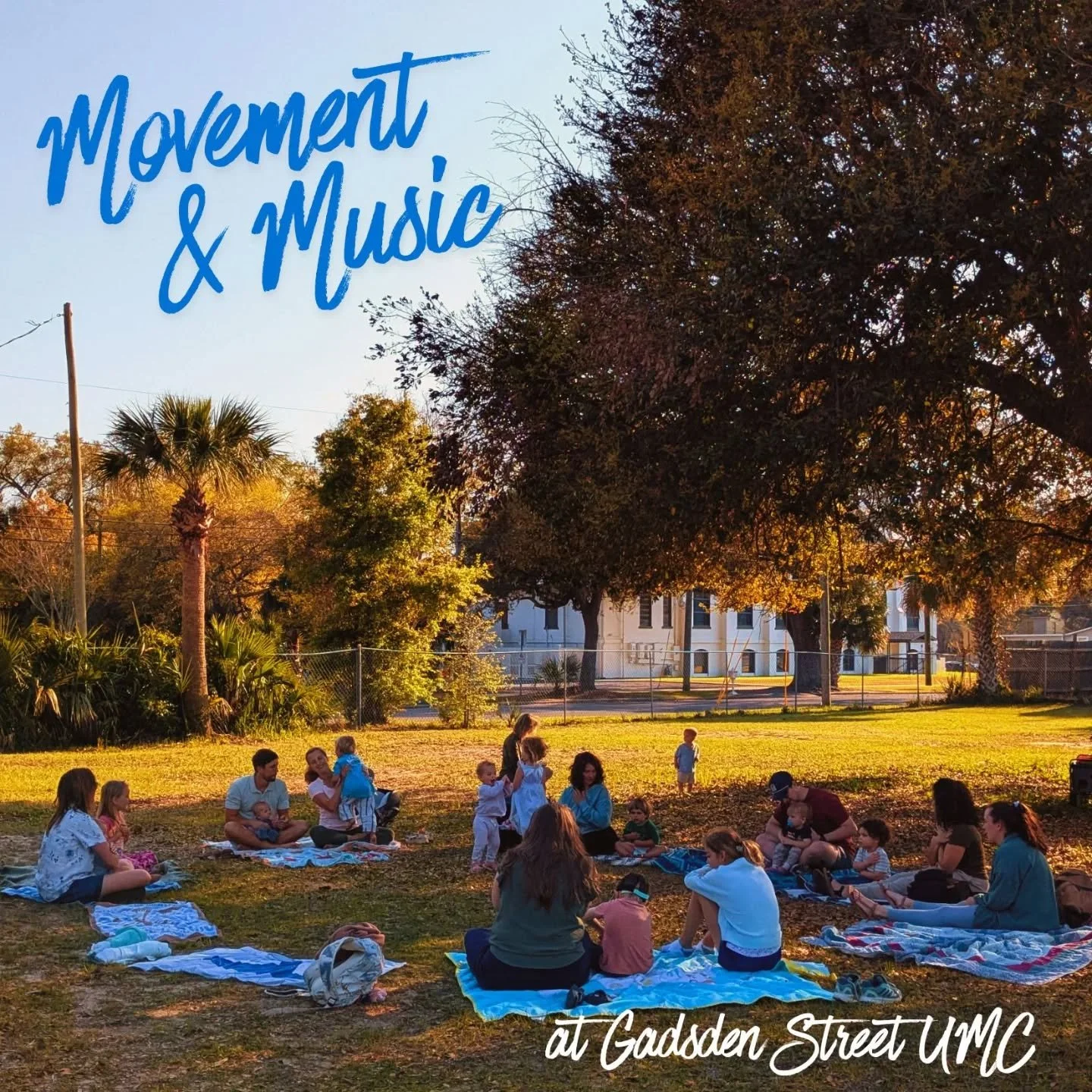 Join us this Wednesday, April 15, from 5-5:30 pm for a fun outdoor music class for children under 5 and their grownups!

No registration is needed; just bring your little one and meet us on the lawn at Gadsden Street UMC. See you there!