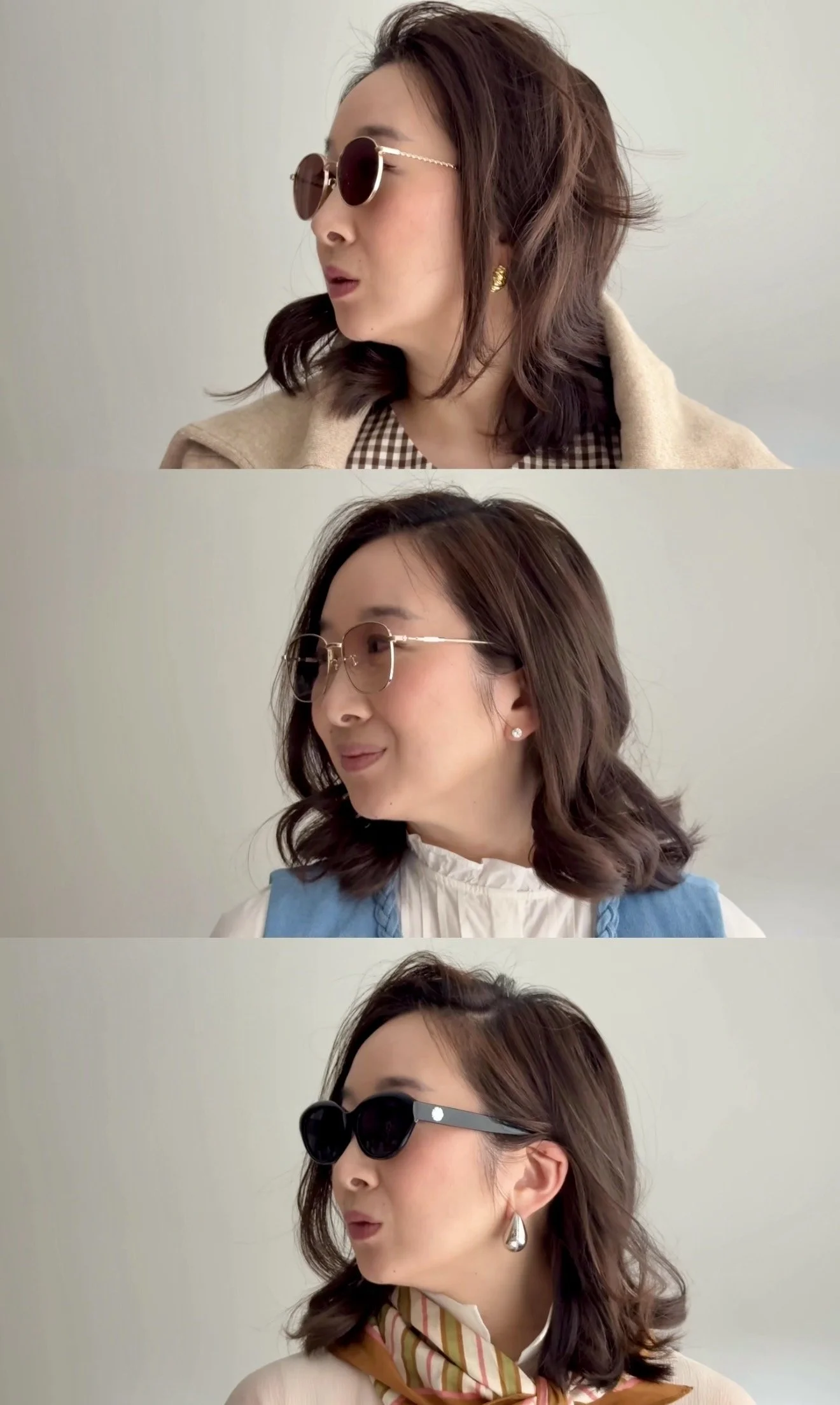 Sunglasses on a low bridge fit