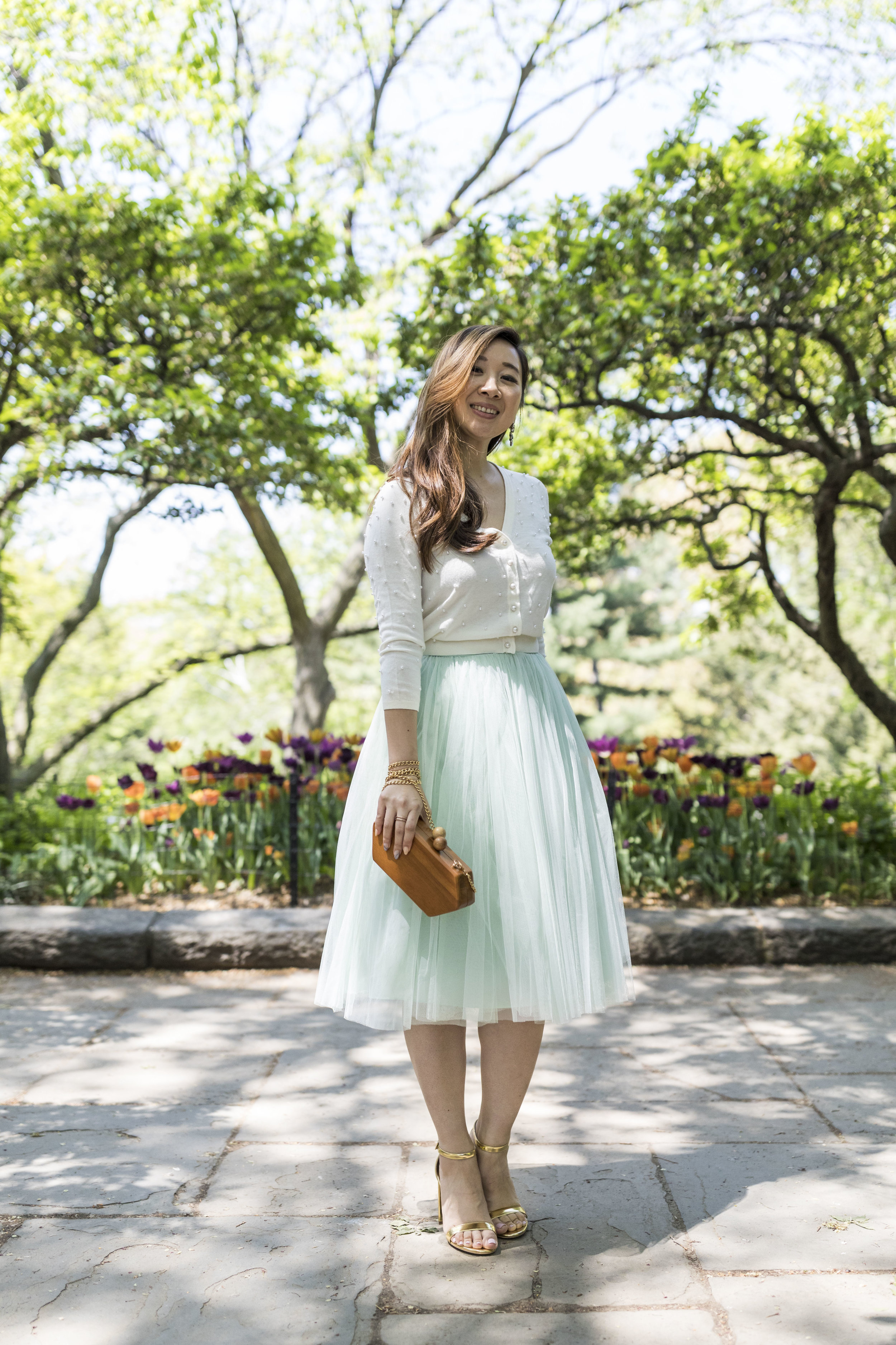  Top and skirt: Jenny Yoo; Photo by Ashley Gallerani. 