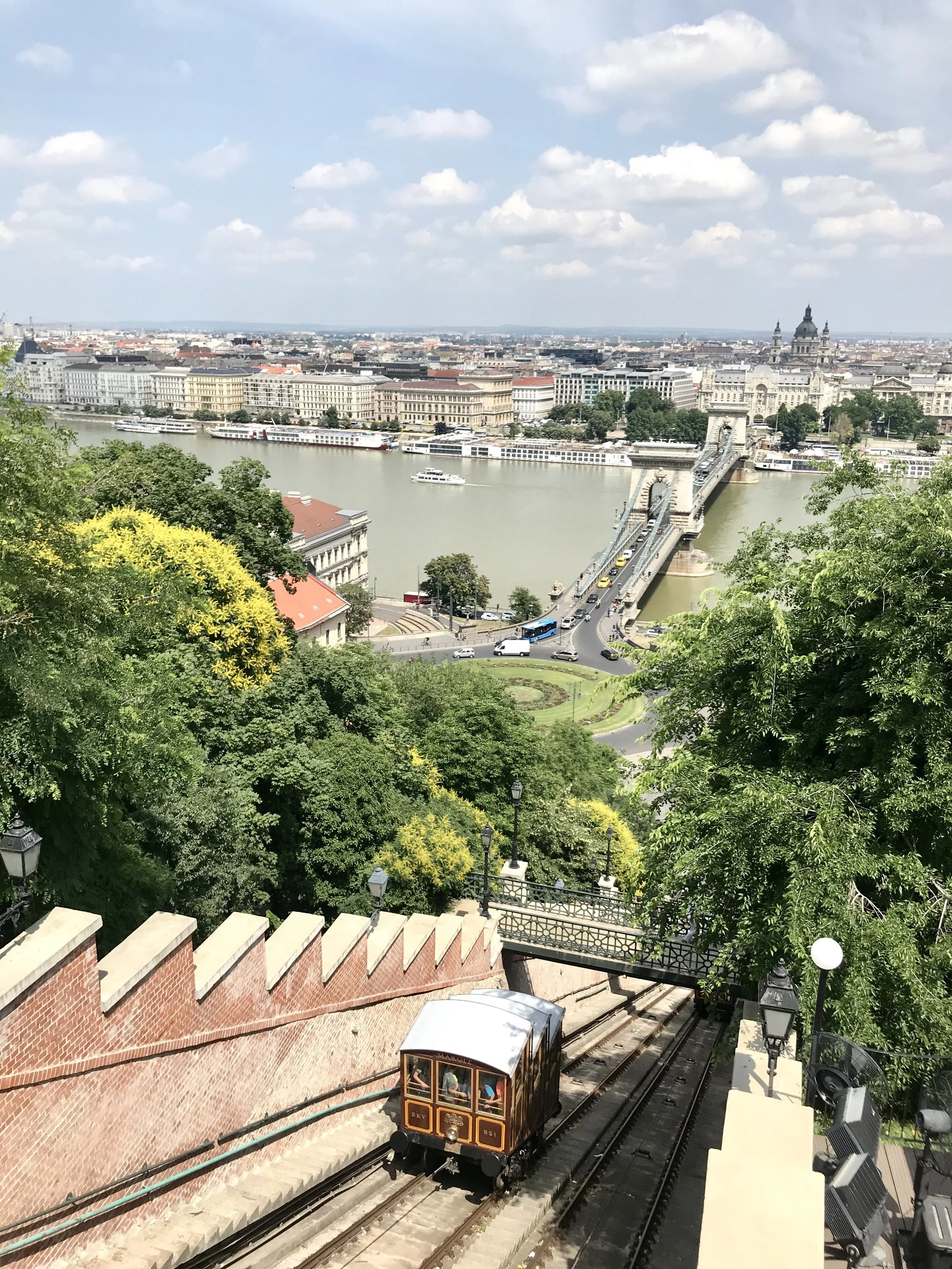 You can also get a really wonderful city view onboard the Castle Hill Funicular. 