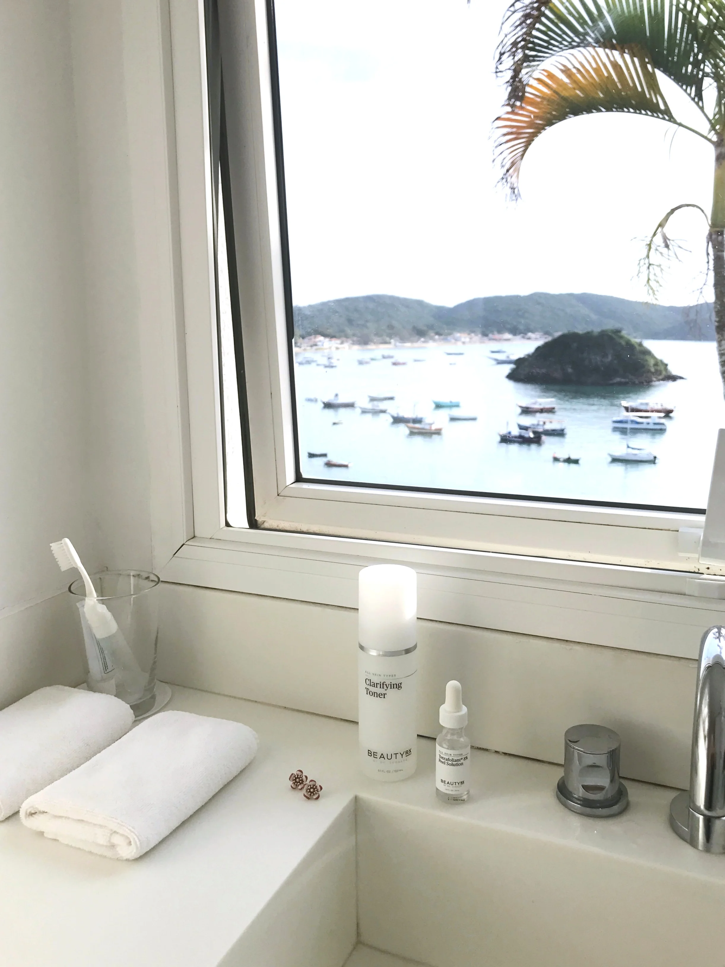 I recently brought the toner with me to Buzios, Brazil.